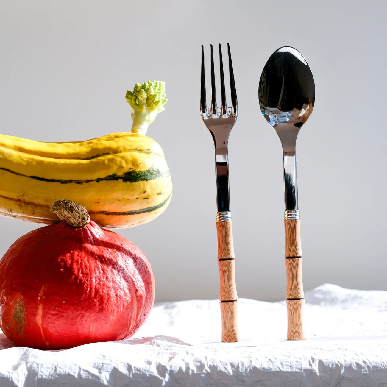 Bamboo Serving Set - Light Press Wood