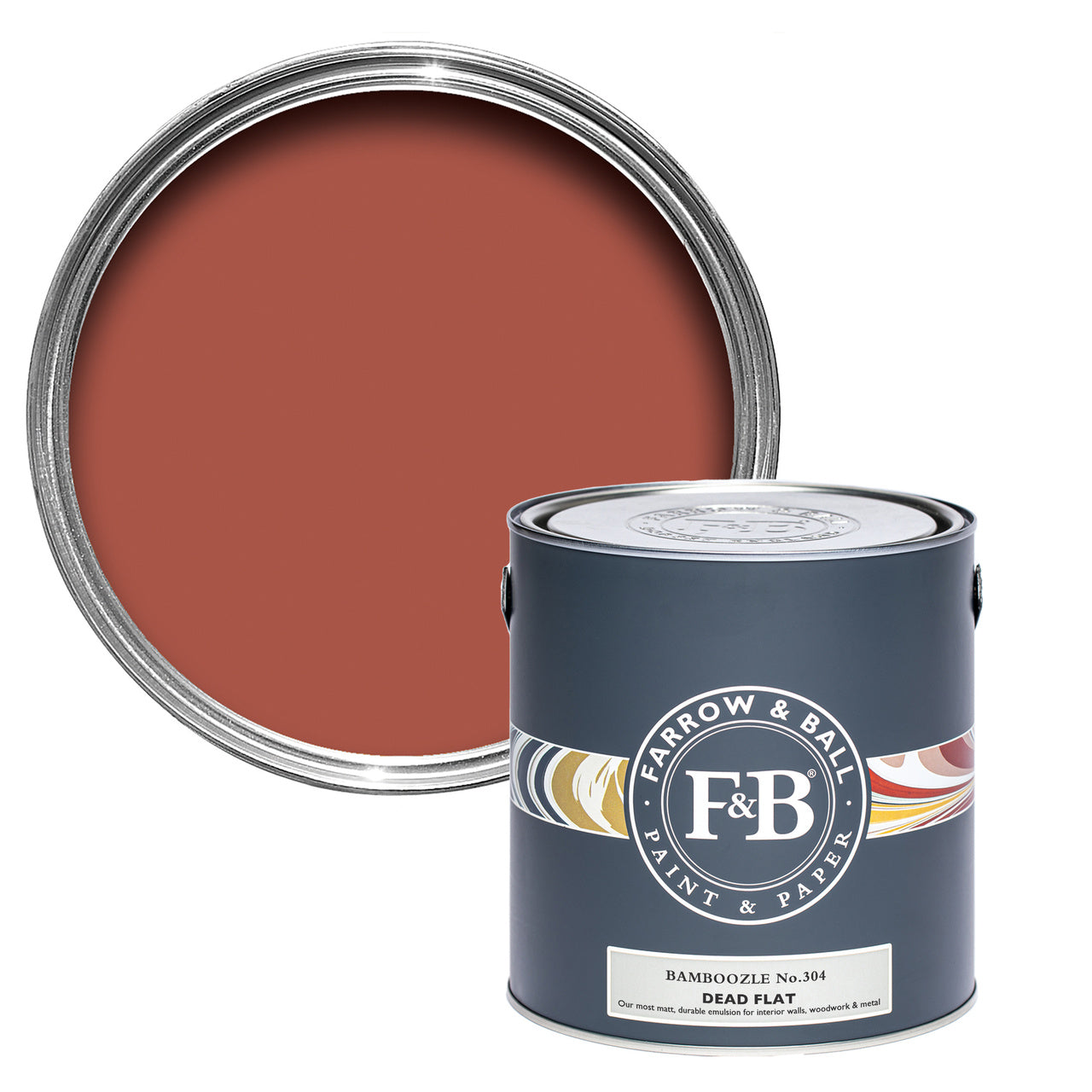 Bamboozle No.304 paint tin and swatch