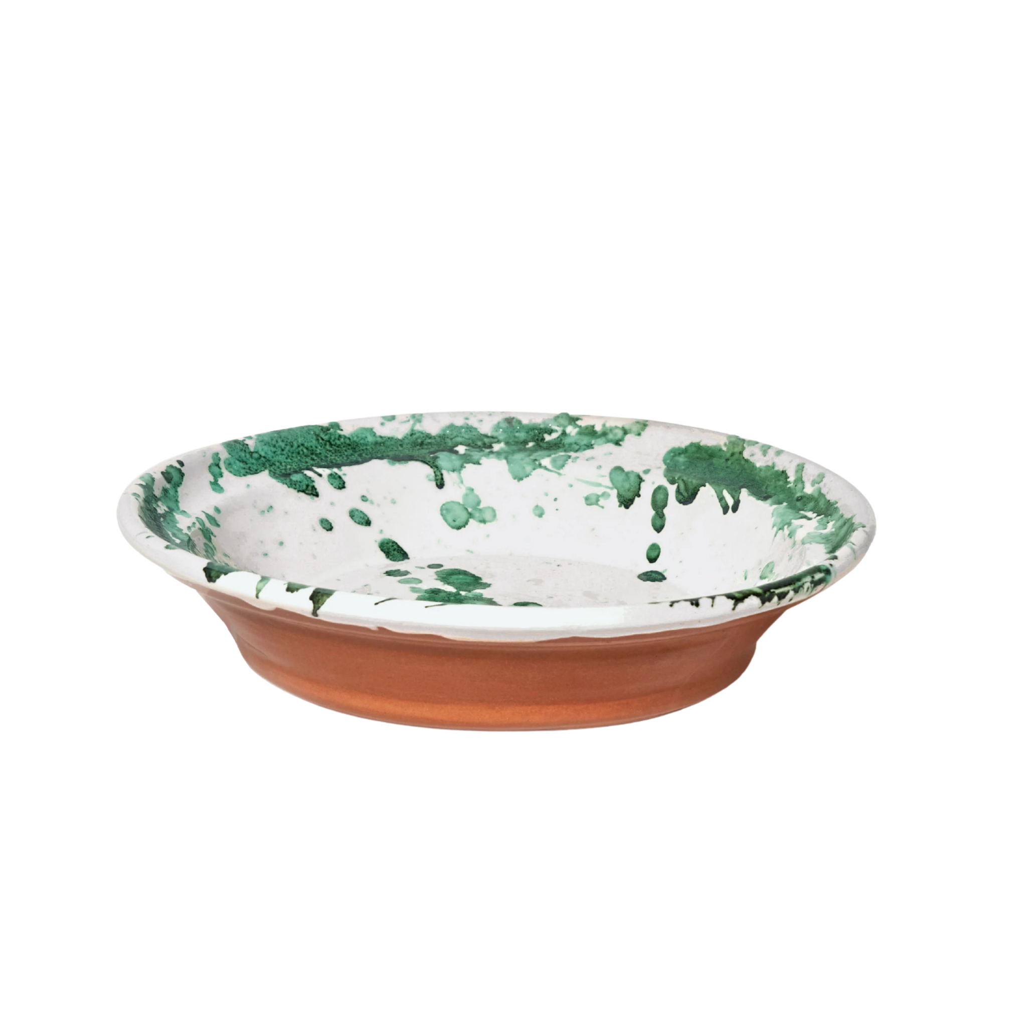 Montegranaro Splatterware Serving Dish - Green