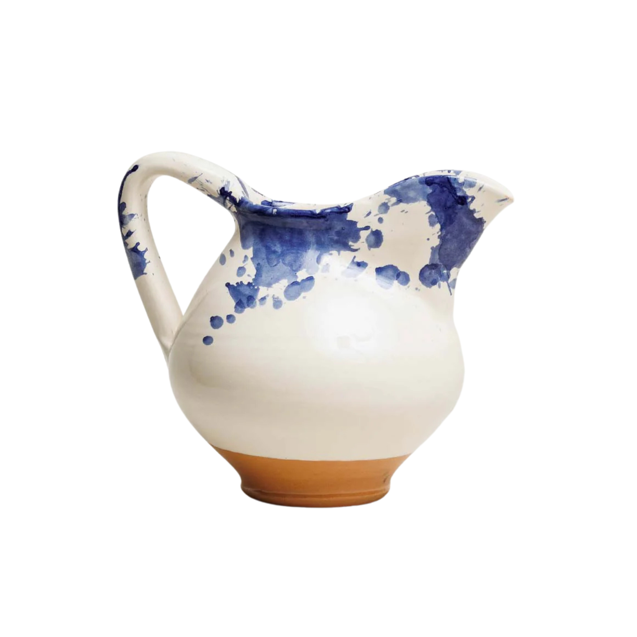 Montegranaro Splatterware Pitcher - Blue