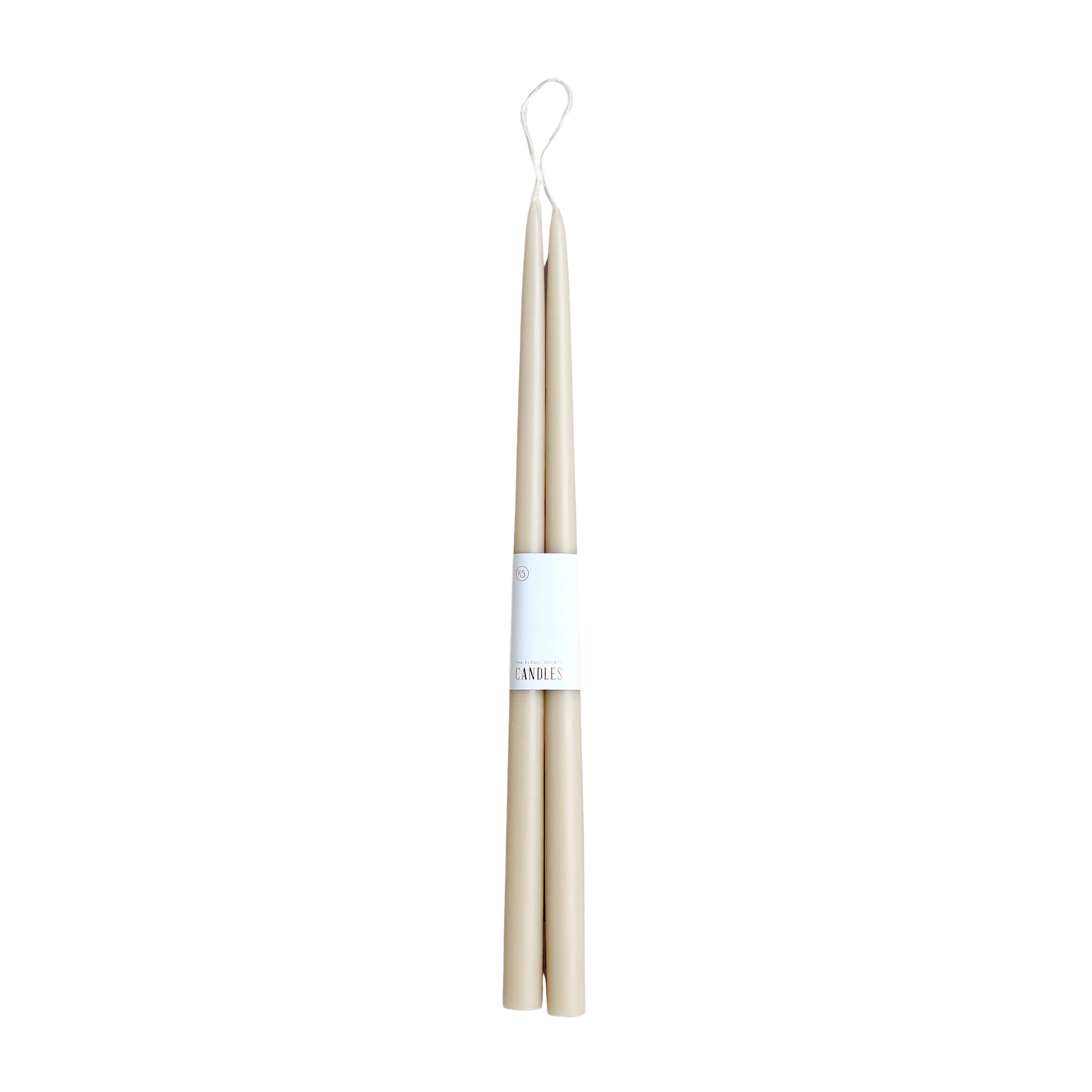 18" Dipped Taper Candles - Parchment