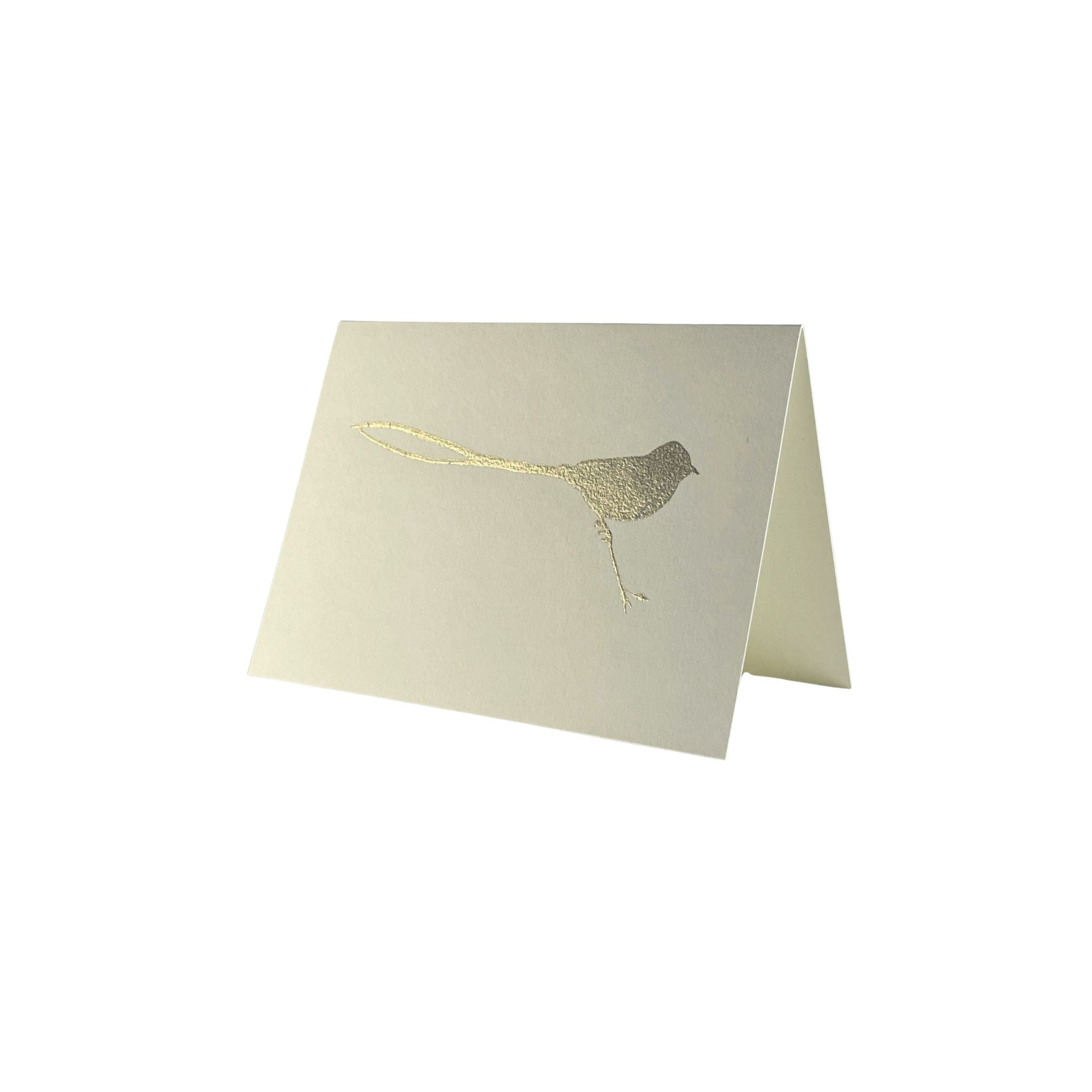 Gold Leaf Songbird Card