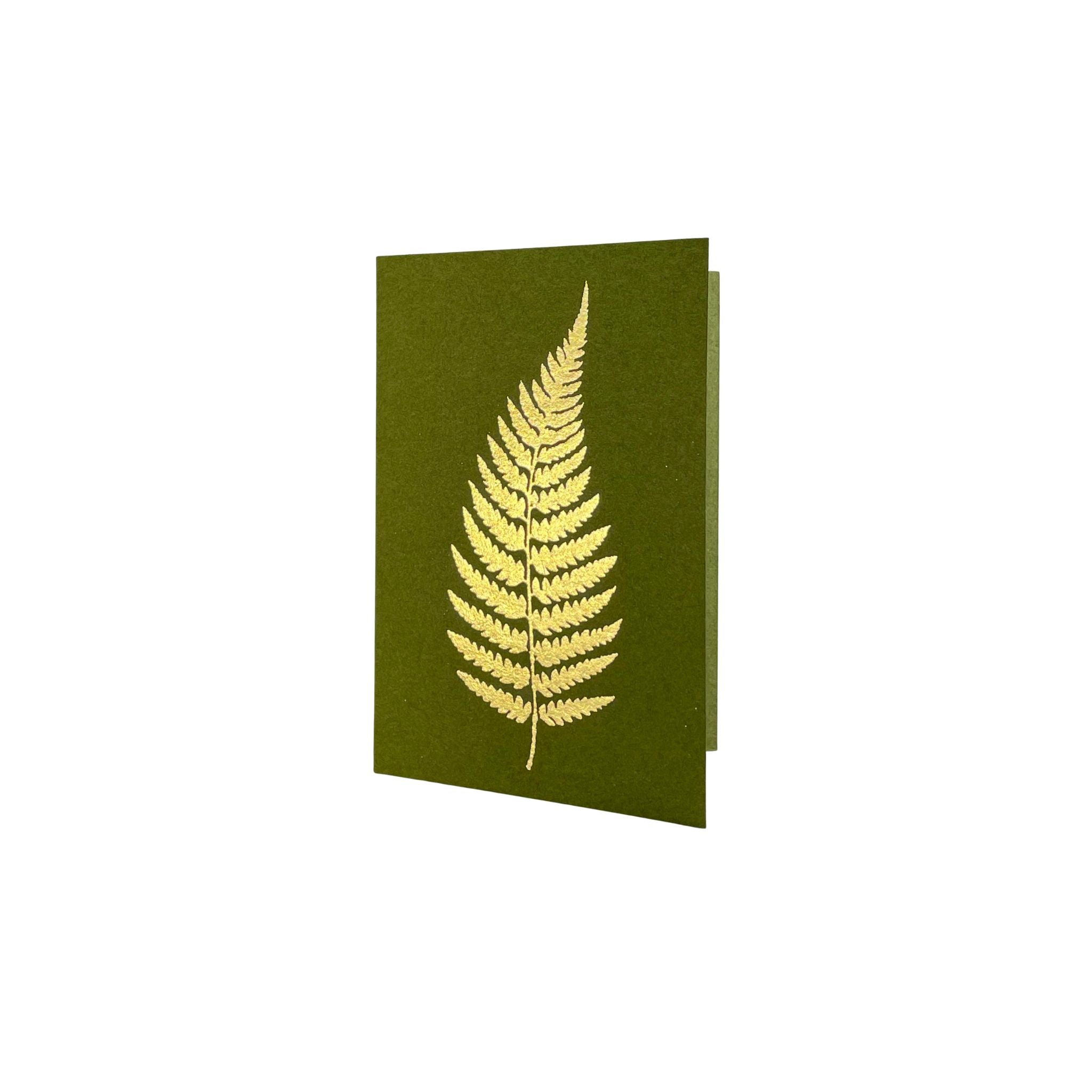 Gold Leaf Fern Card