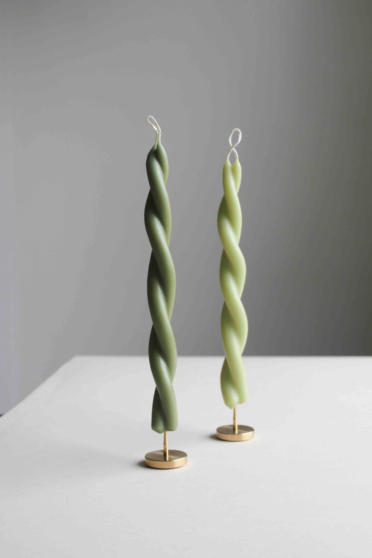 Brass Candle Spike by WAX Atelier, solid brass, alternate view