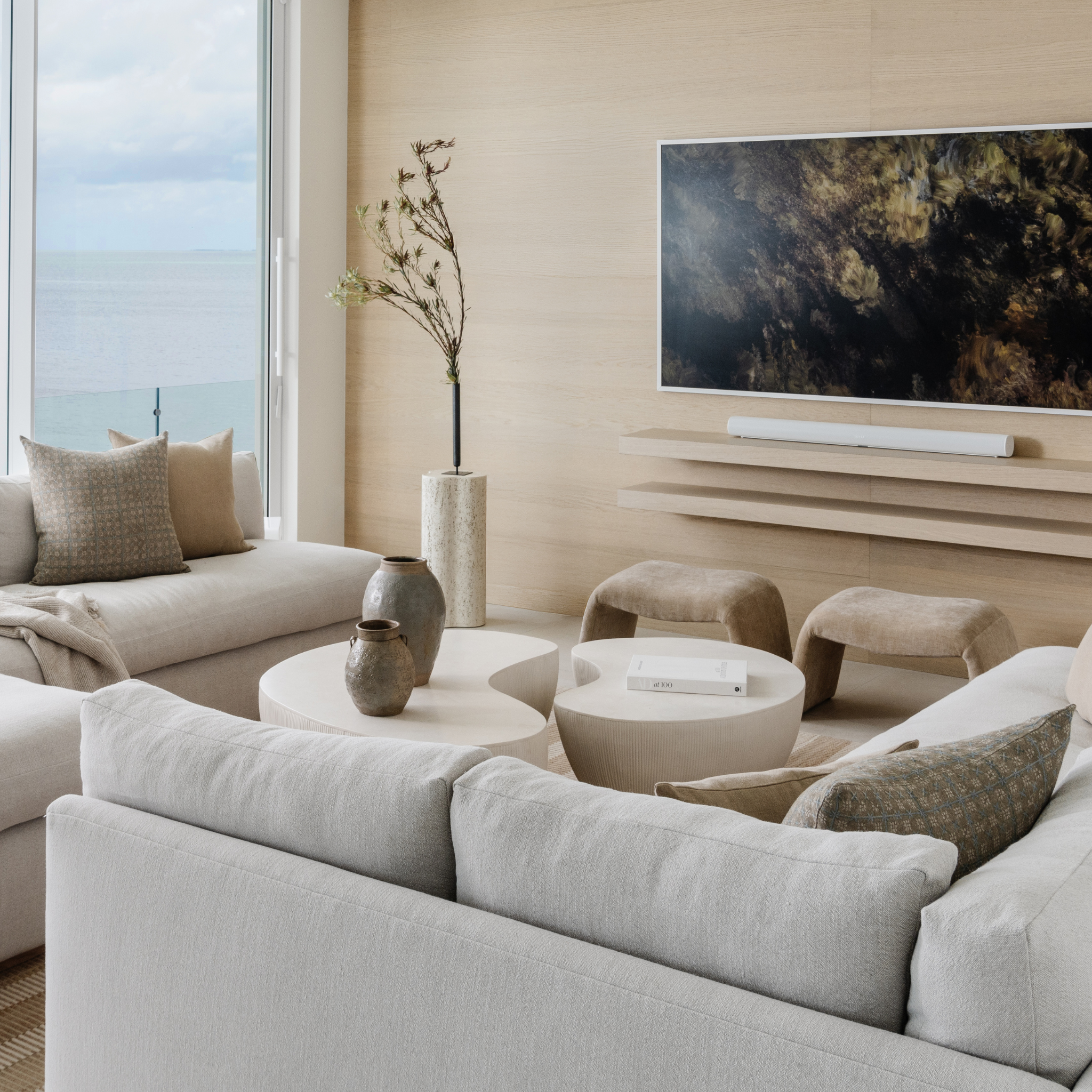 Vintage Ceramic Jar with Floral imprints and handles