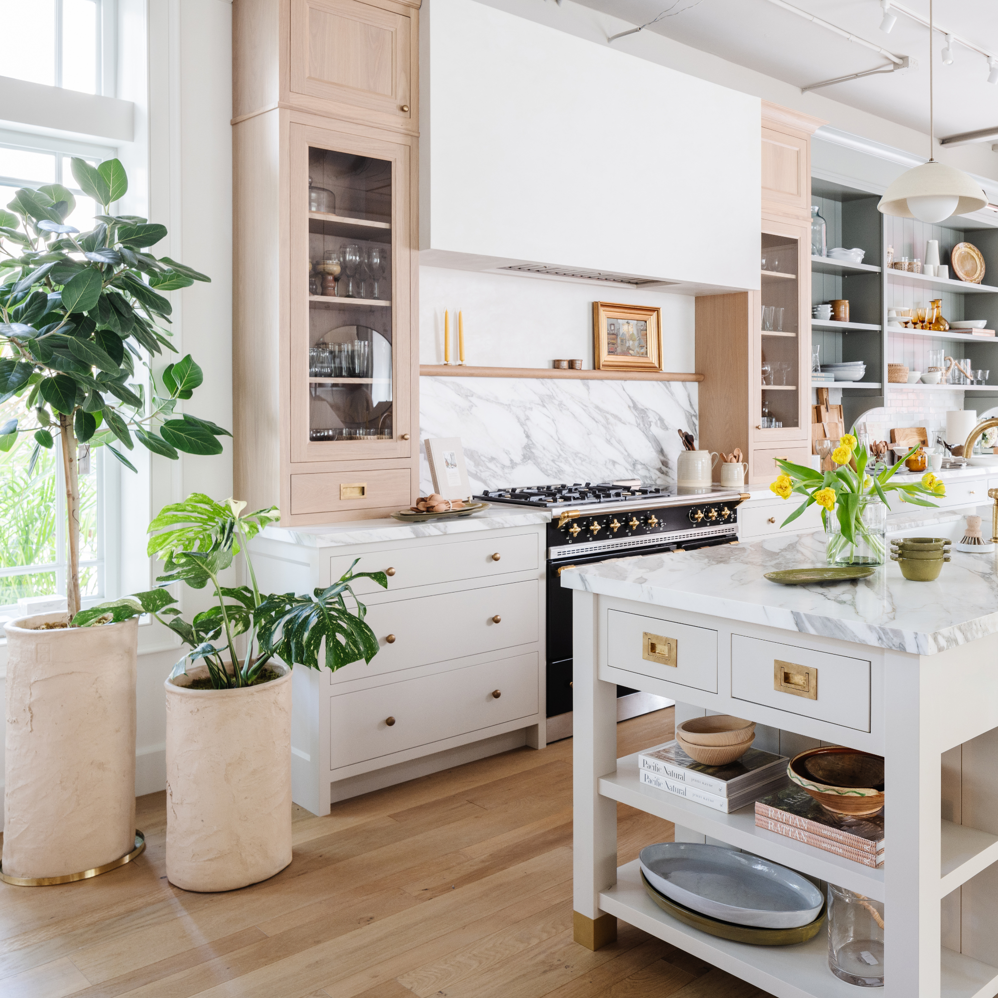 Handmade Cement Planter Stem - Ivory