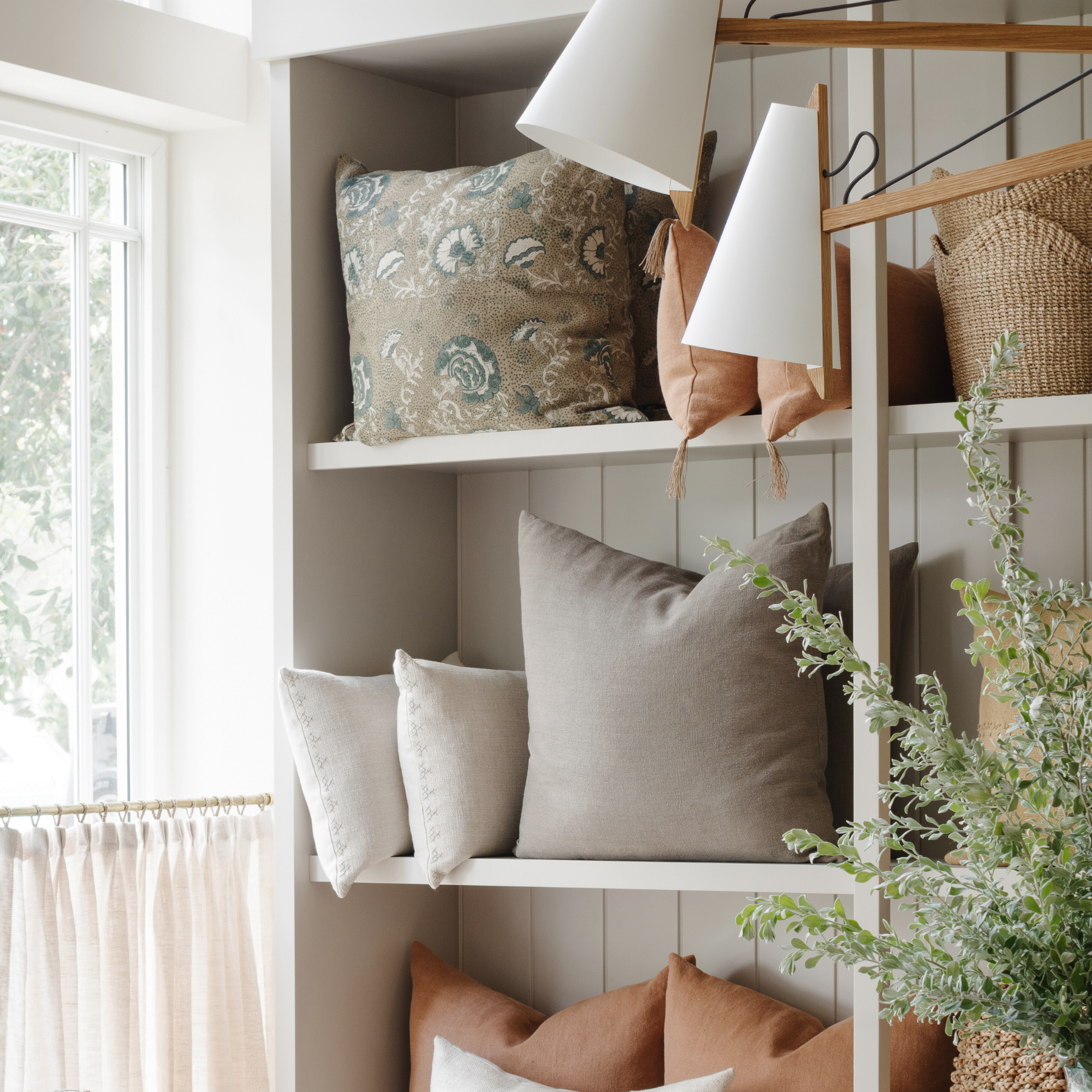 Naia Terracotta Lumbar Pillow