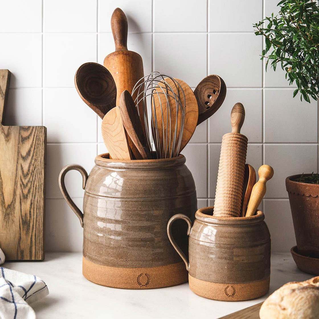 French Country Crock - Flax