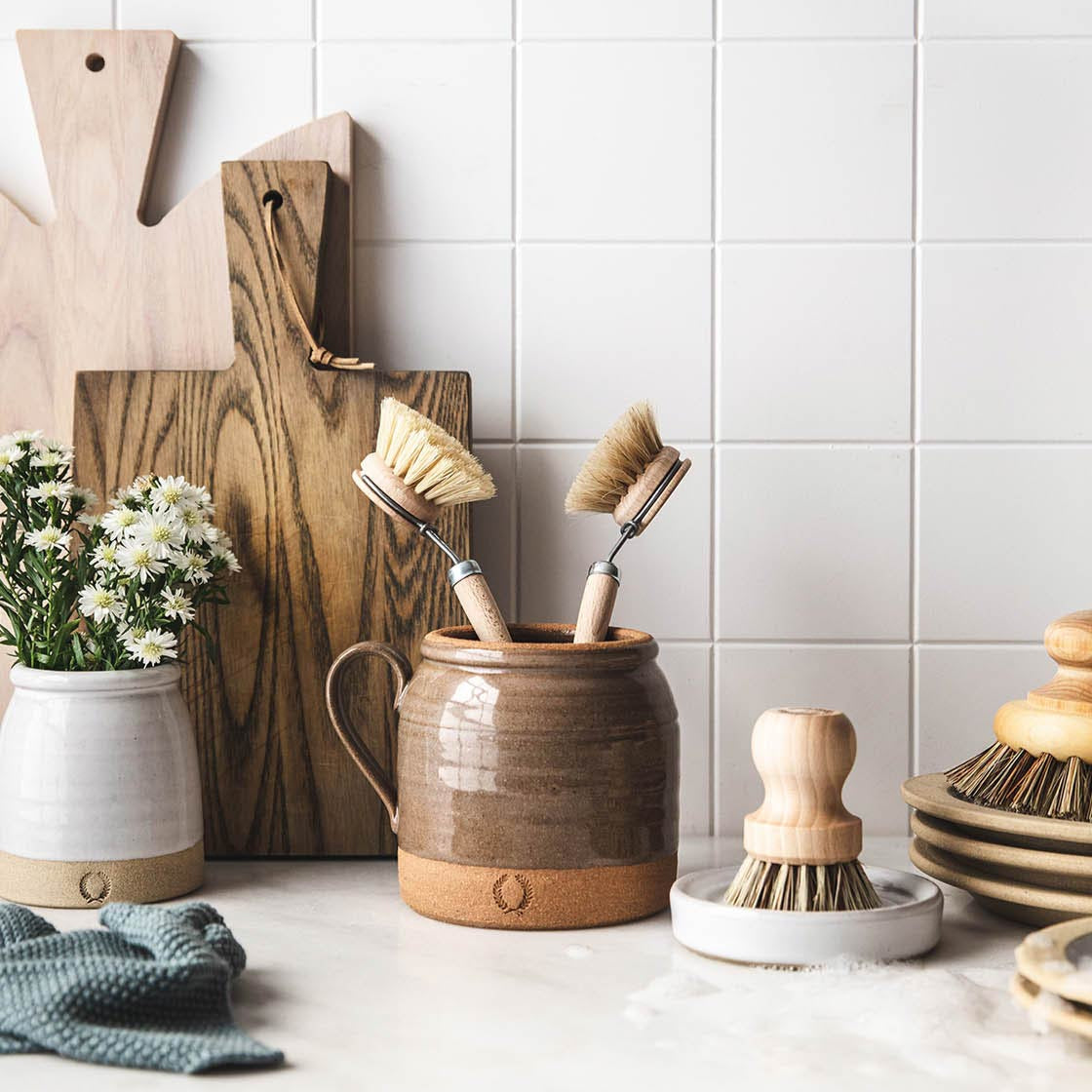 French Country Crock - Flax