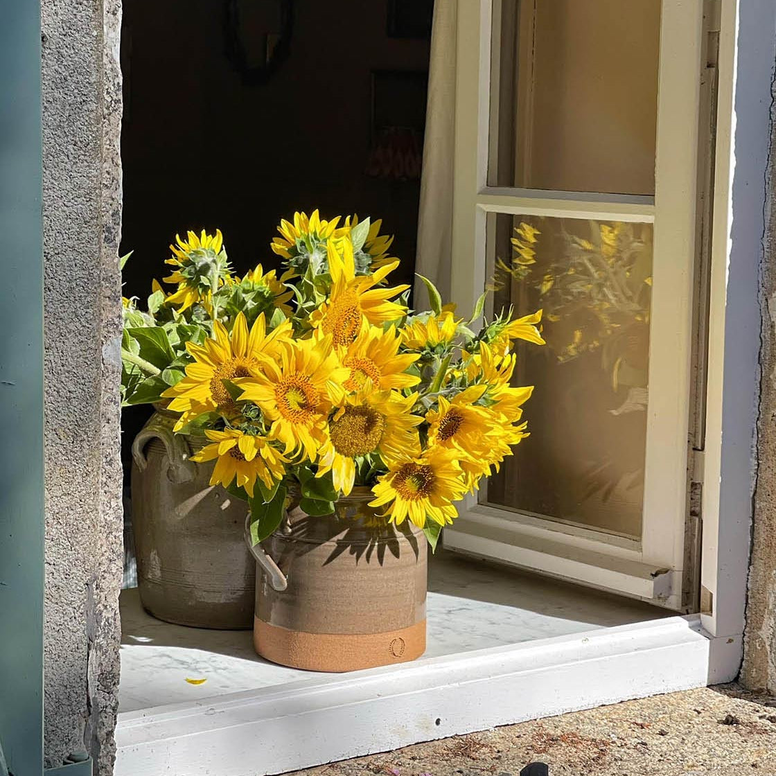 French Country Crock - Flax