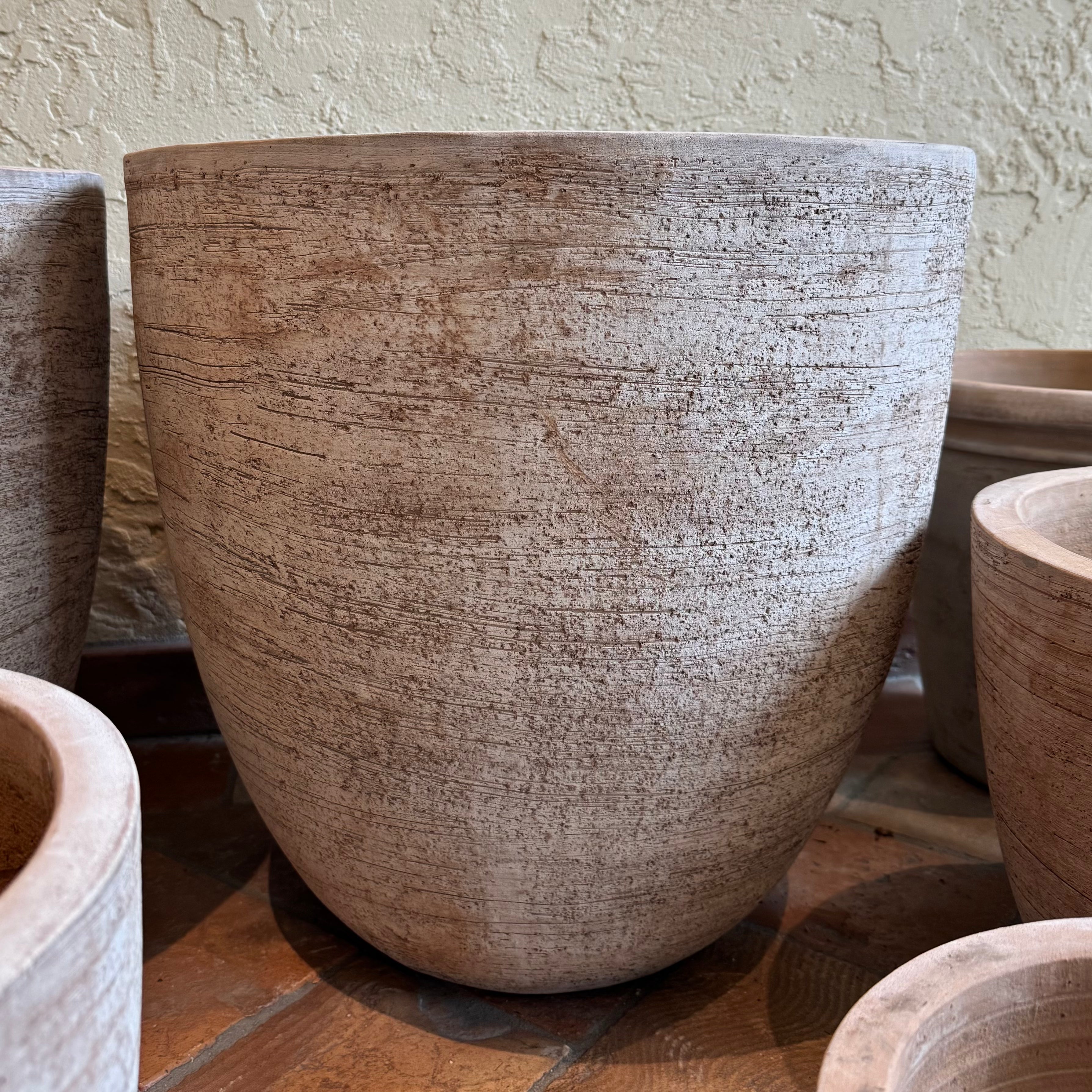 Ribbed Terracotta Egg Planter