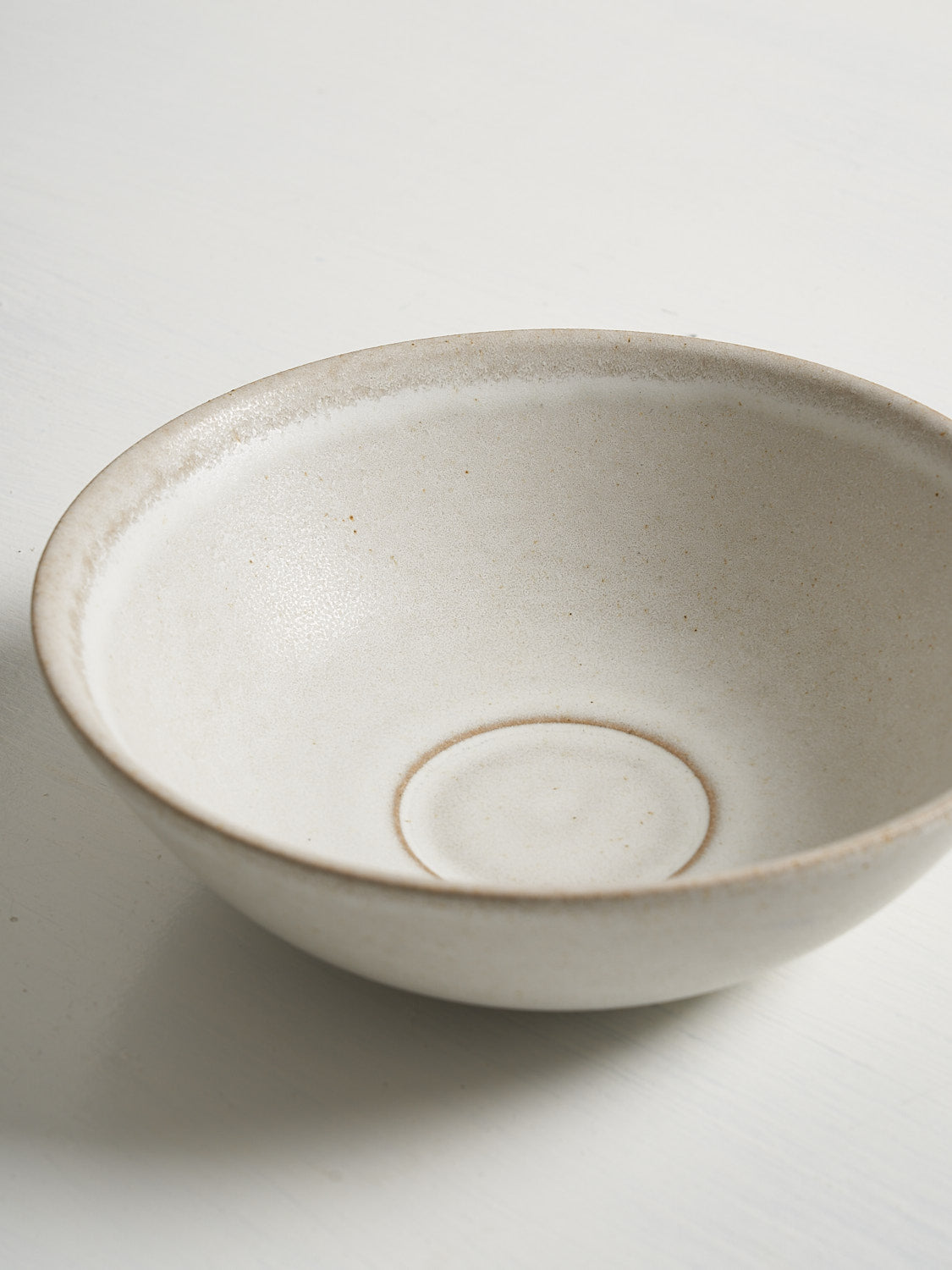 Small bowl top-down view showcasing the glazed finish