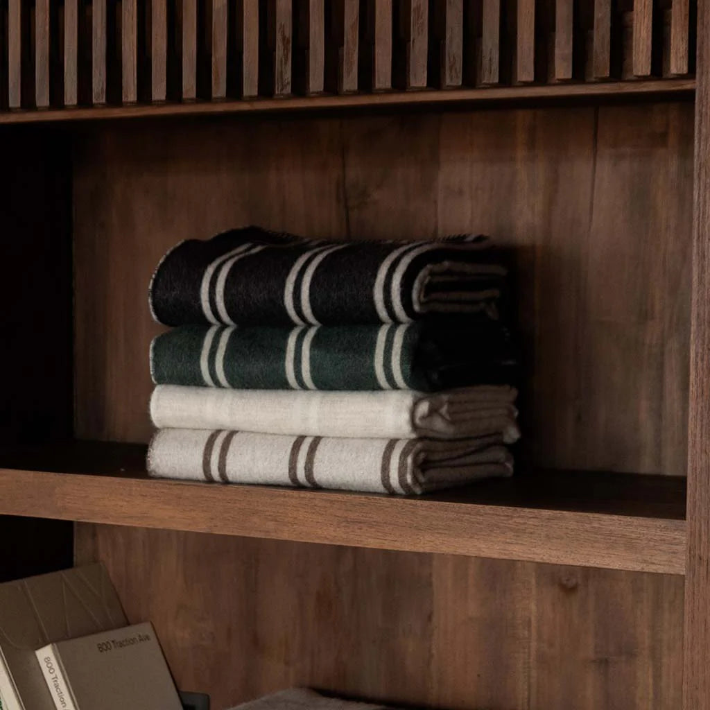 Straits Reversible Throw - Shoji /Ivory
