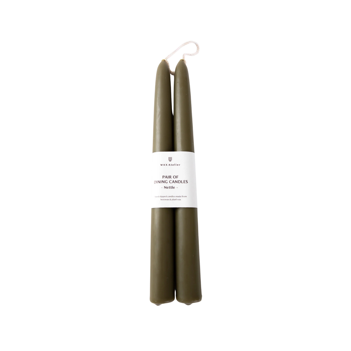 Dining Candle Pair - Nettle by Wax Atelier