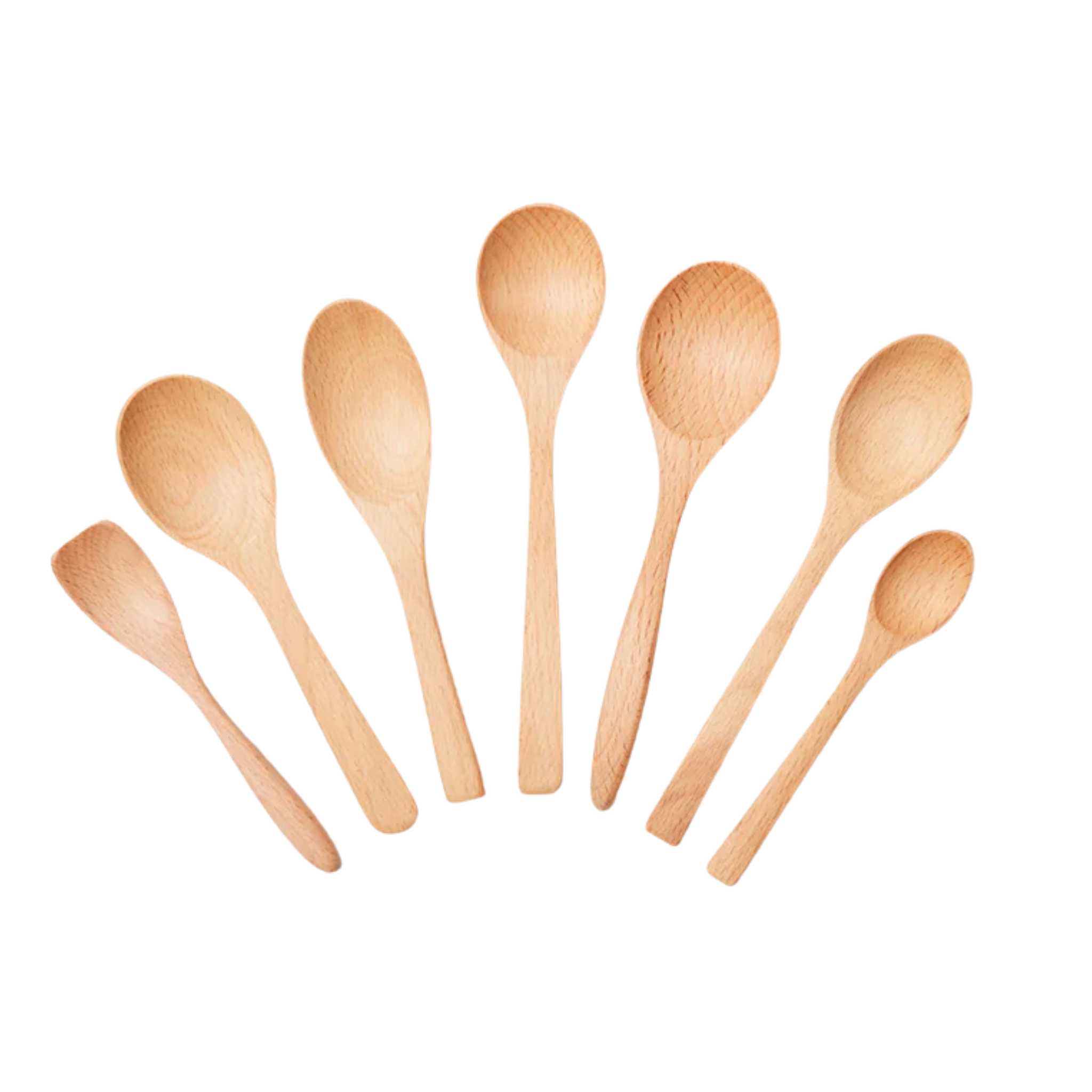 Essential Kitchen Beech Wood Little Spoon - Set of 7