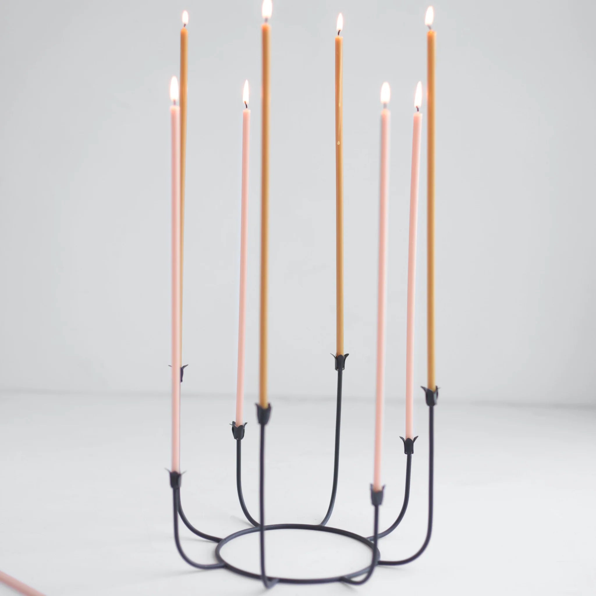 Beeswax Long Stem Candles - Ochre