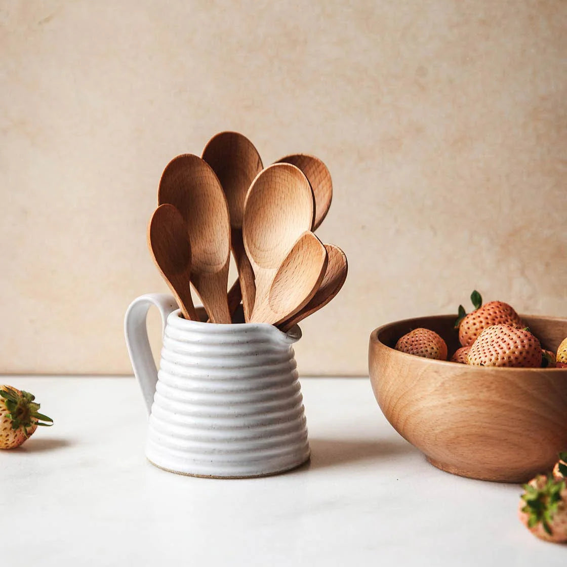 Essential Kitchen Beech Wood Little Spoon - Set of 7