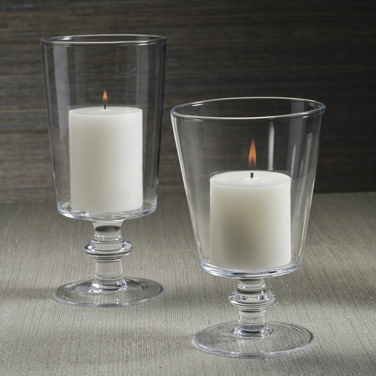 Palmilla Blown Glass Hurricane