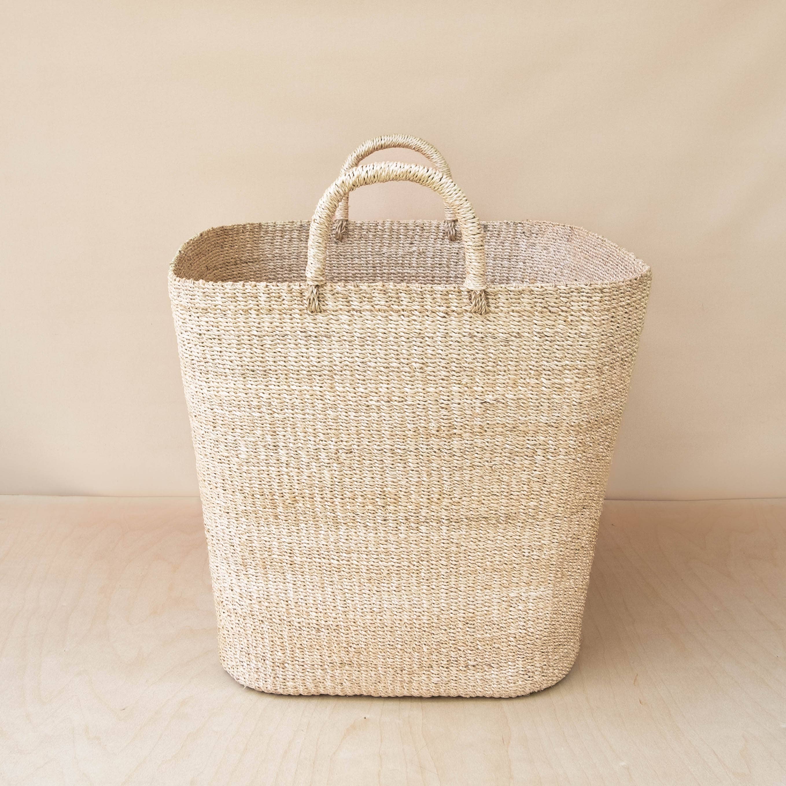Large Square Wicker Basket - Natural