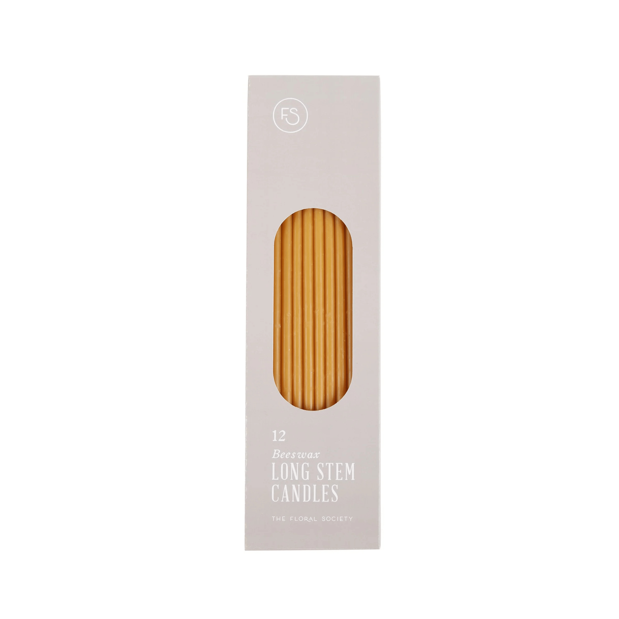 Beeswax Long Stem Candles - Ochre