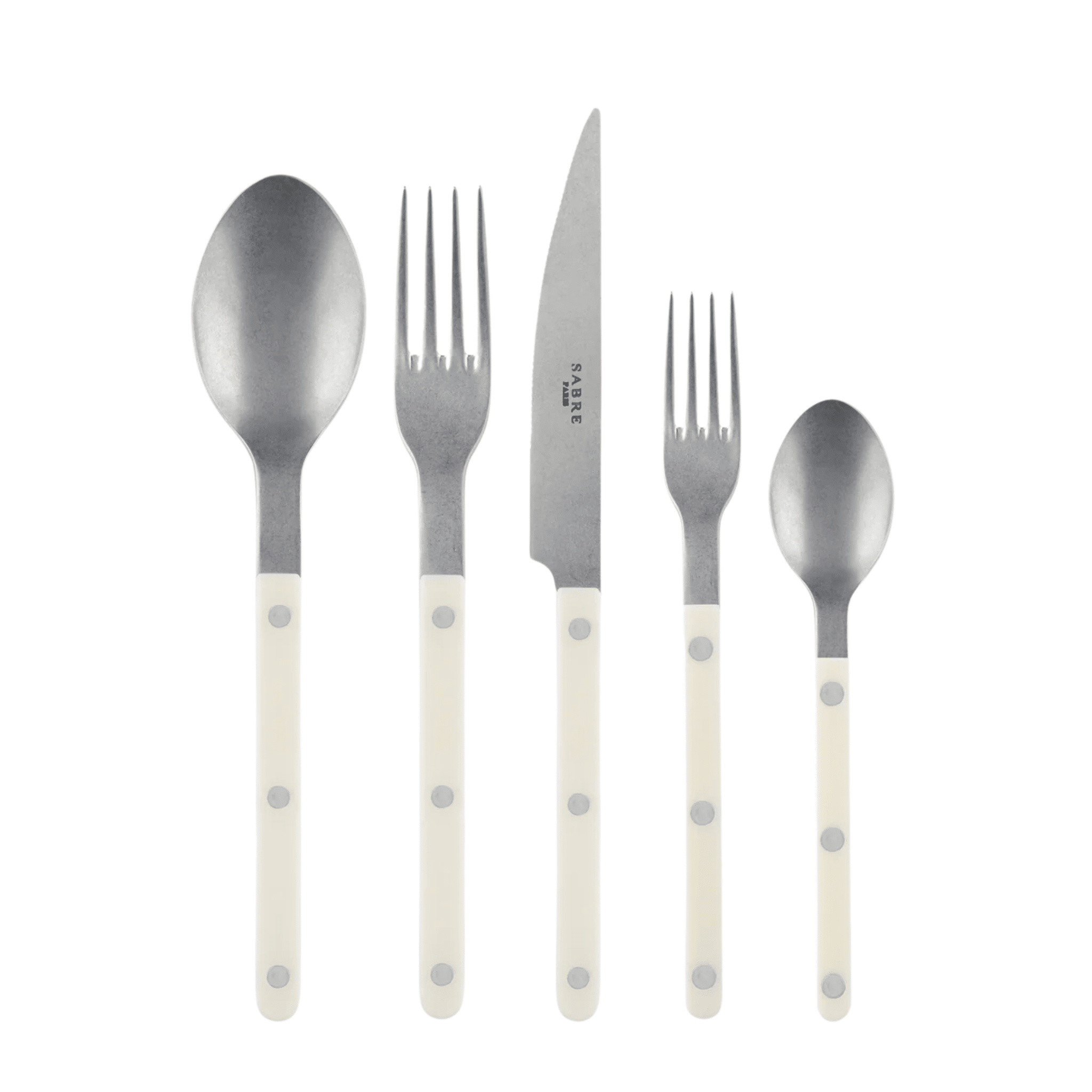 Bistrot 5 Piece Cutlery Set - Ivory