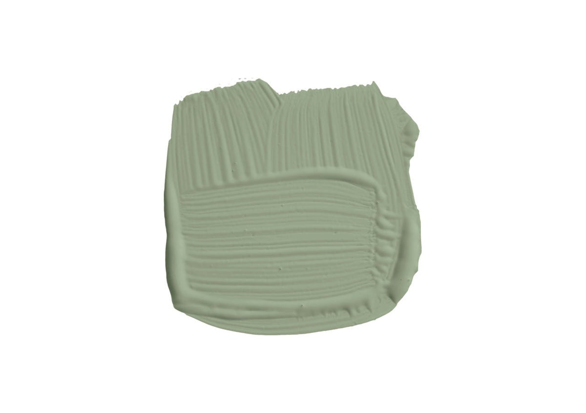 Farrow & Ball Breakfast Room Green No.81 brush-out swatch