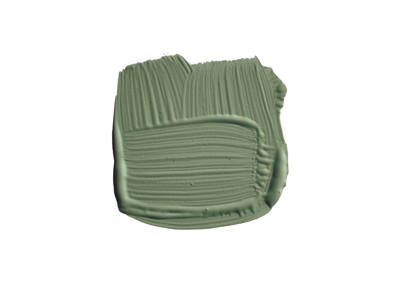 Calke Green No.34 brush-out swatch