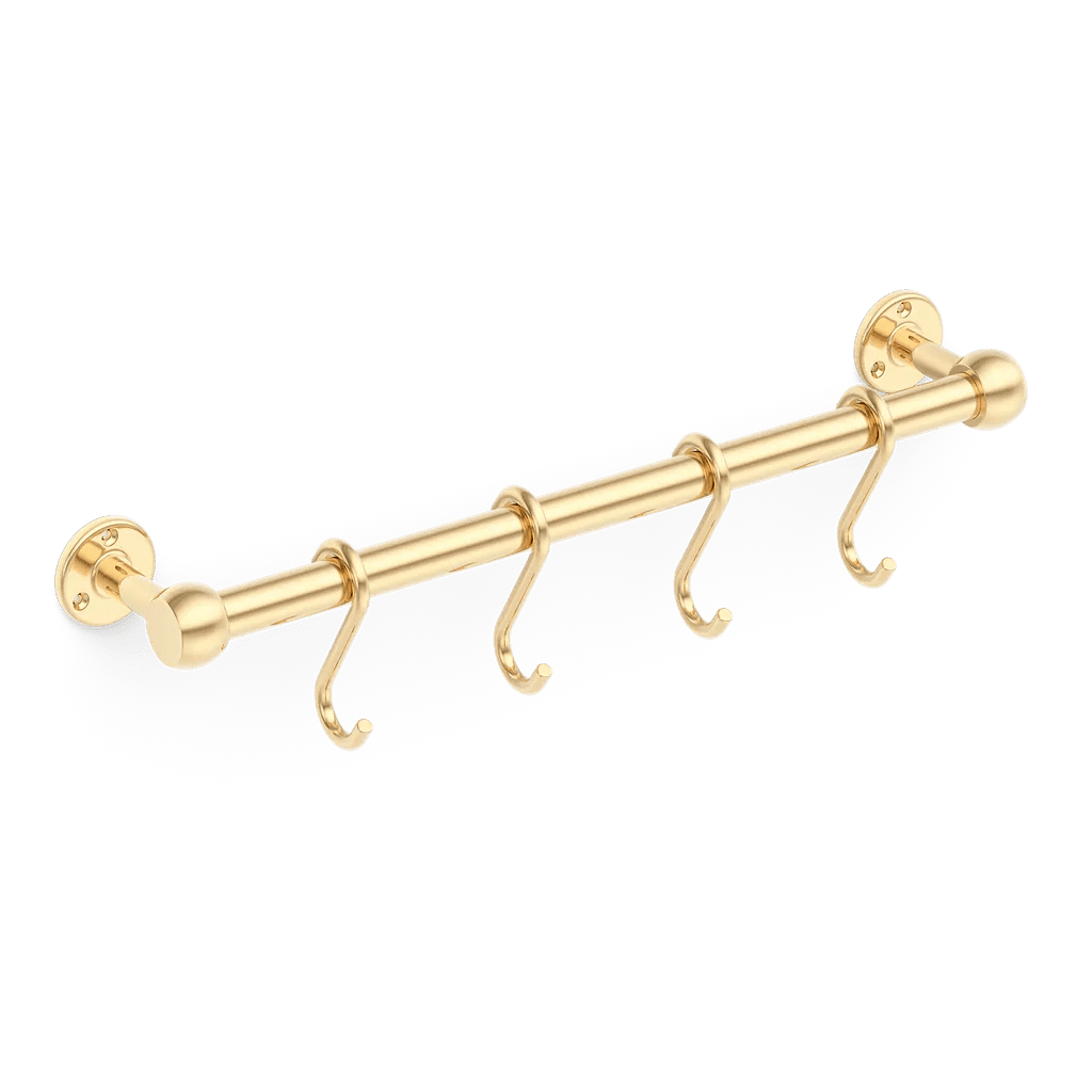 Cotswold Brass Pot Rail & S Hooks