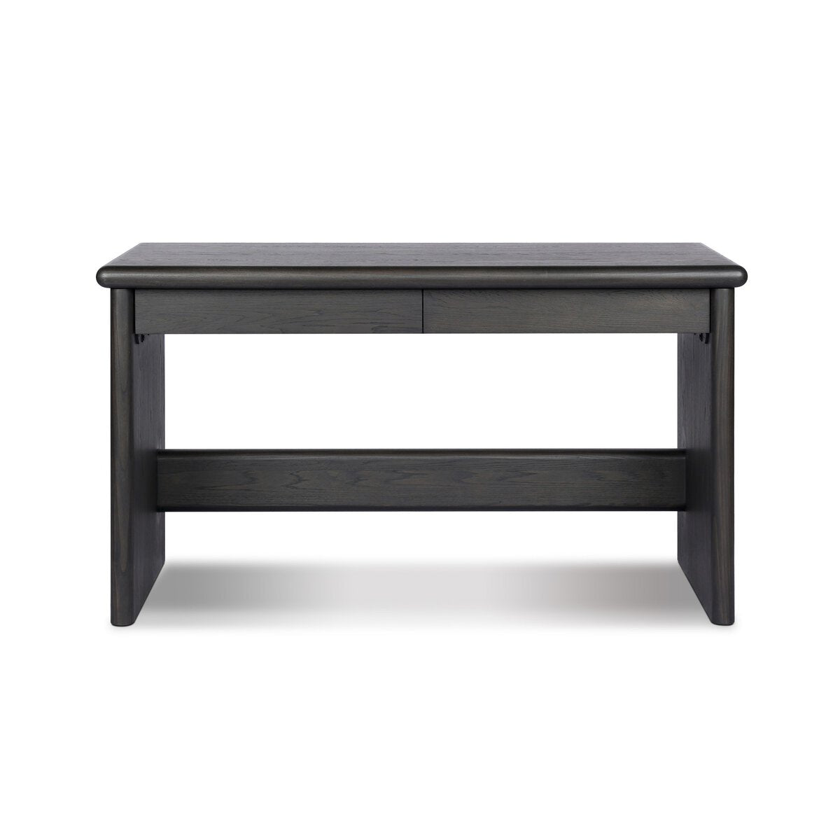 Denton Standing Desk in Smoked Black Sungkai Veneer – front view
