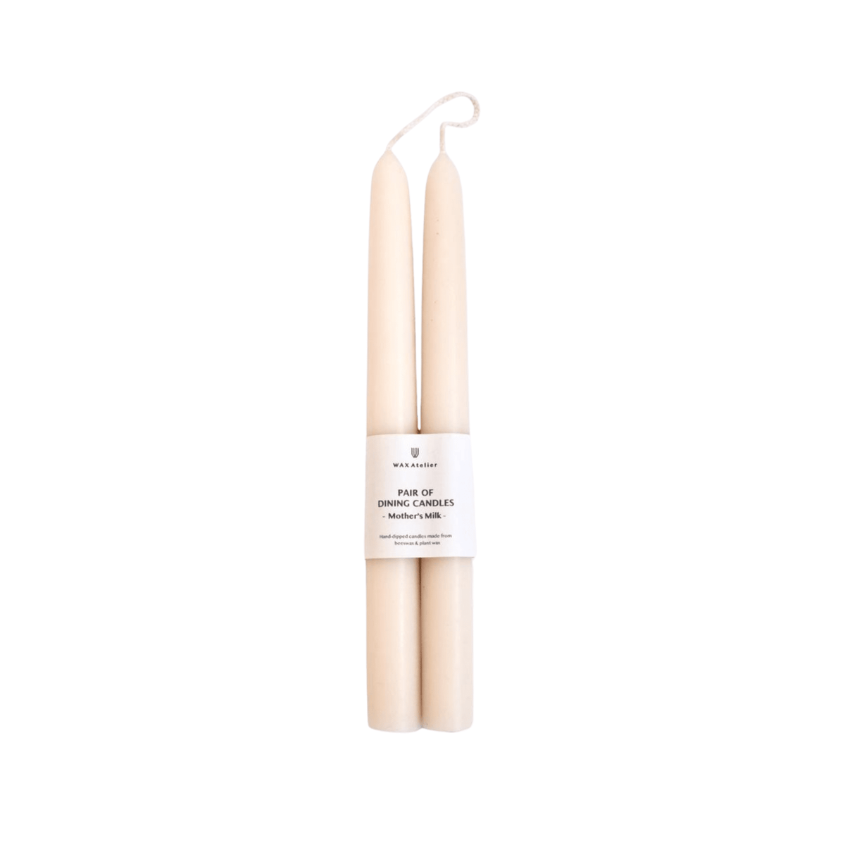 Dining Candle Pair - Mother's Milk by Wax Atelier