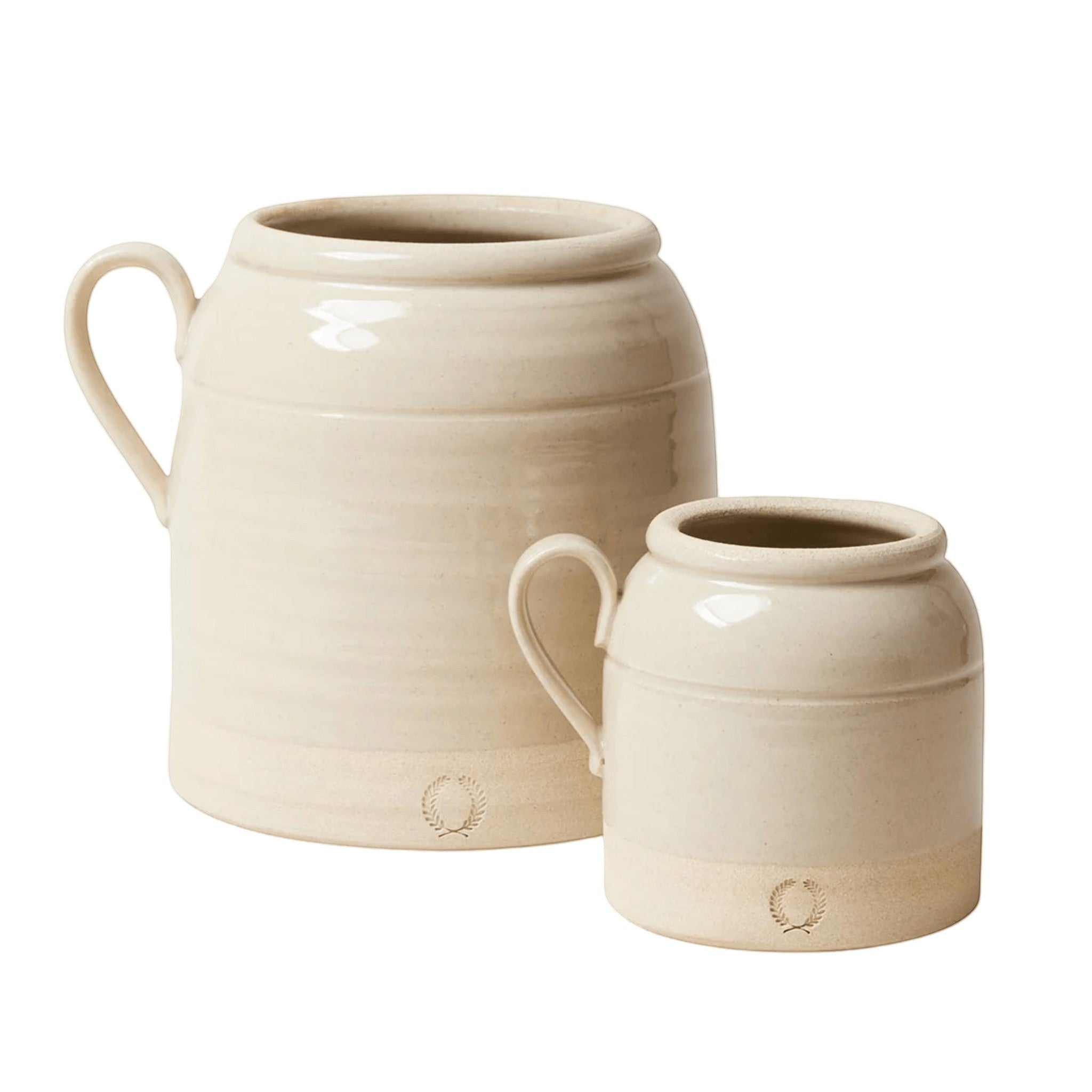 French Country Crock in oat glaze
