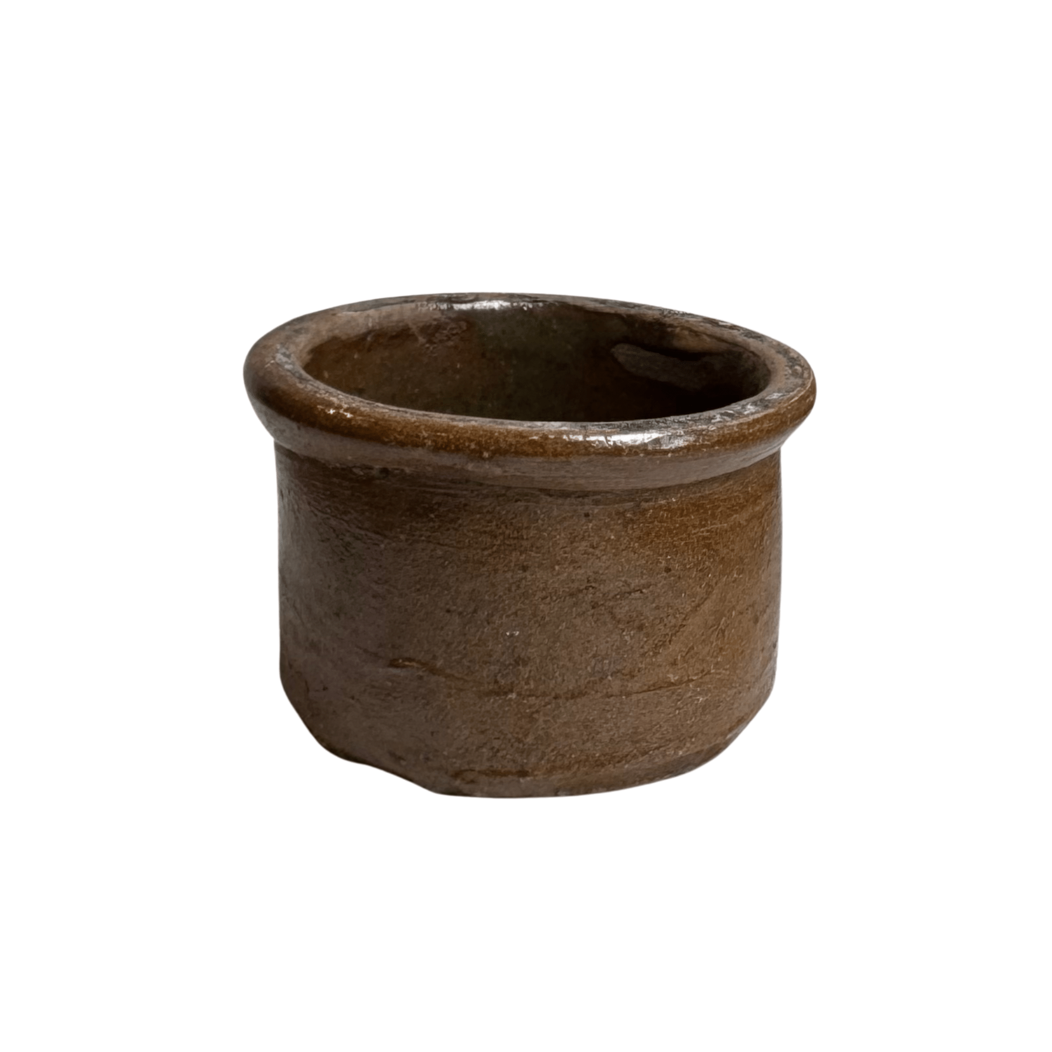 German shoe cream holder xsmall — vintage ceramic bowl on white background