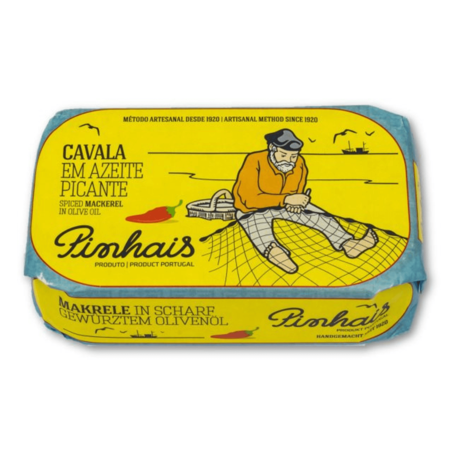 Pinhais Spiced Mackerel in Olive Oil tin