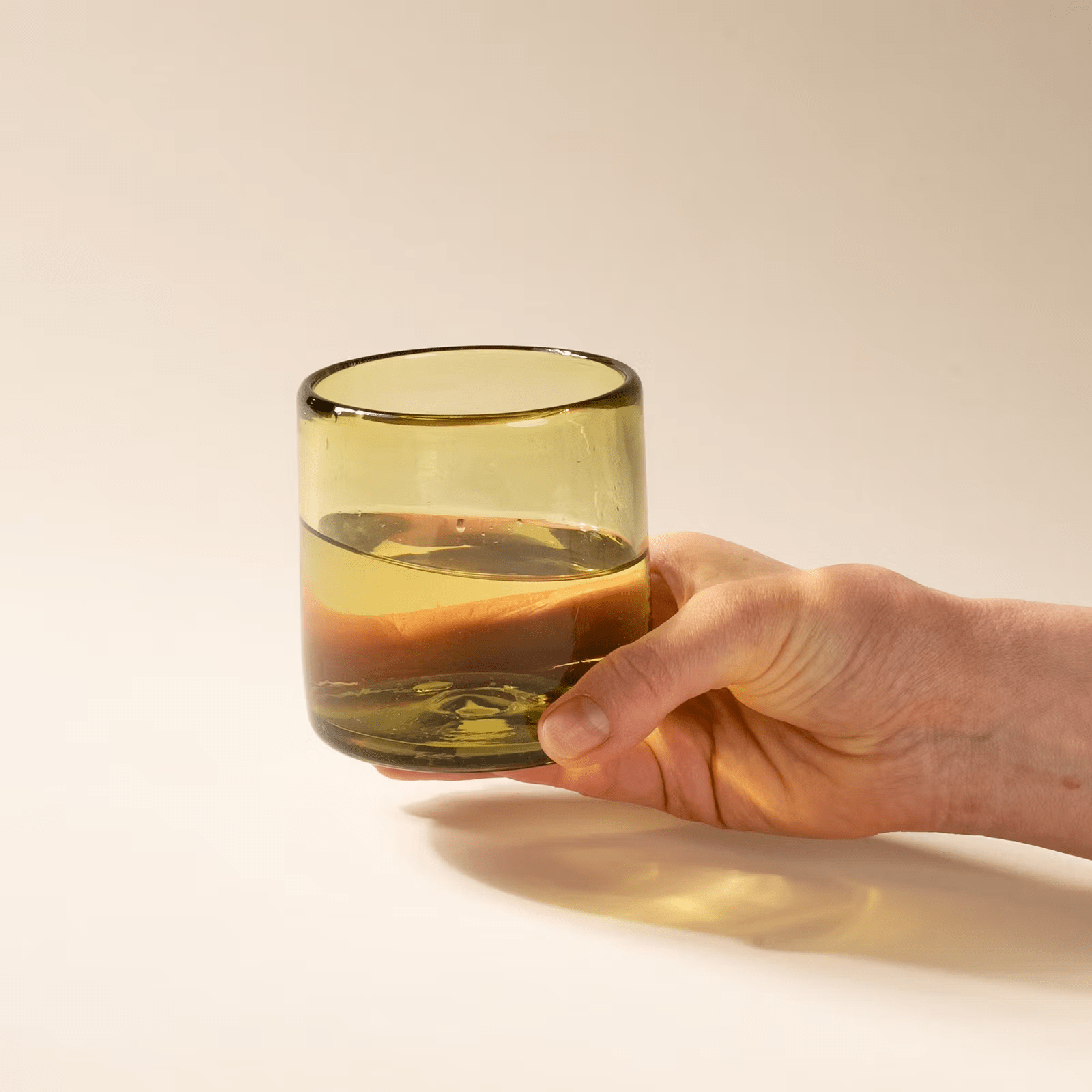 Recycled Handblown Glass Tumbler - Peridot