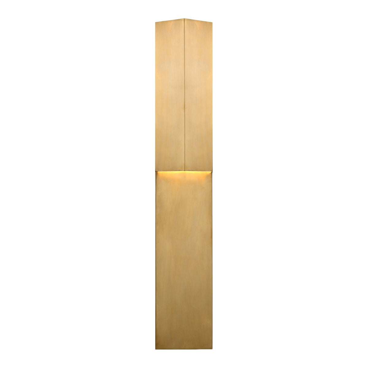 Rega 30 inch Folded Sconce in Antique-Burnished Brass, Kelly Wearstler for Visual Comfort