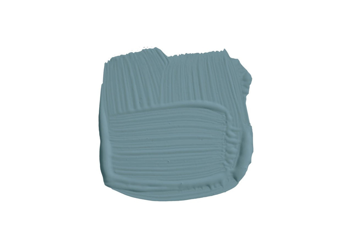 Farrow & Ball Stone Blue No.86 brush-out swatch