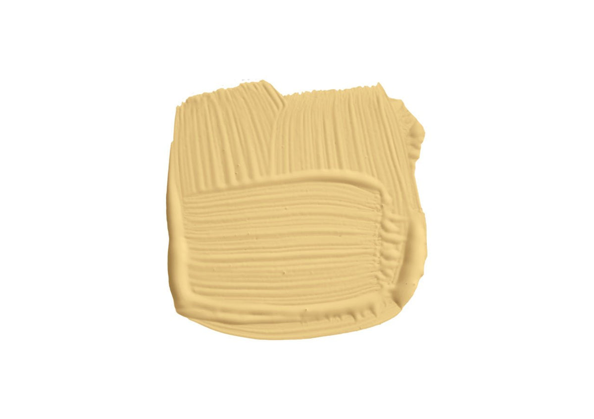 Farrow & Ball Sudbury Yellow No.51 brush-out swatch