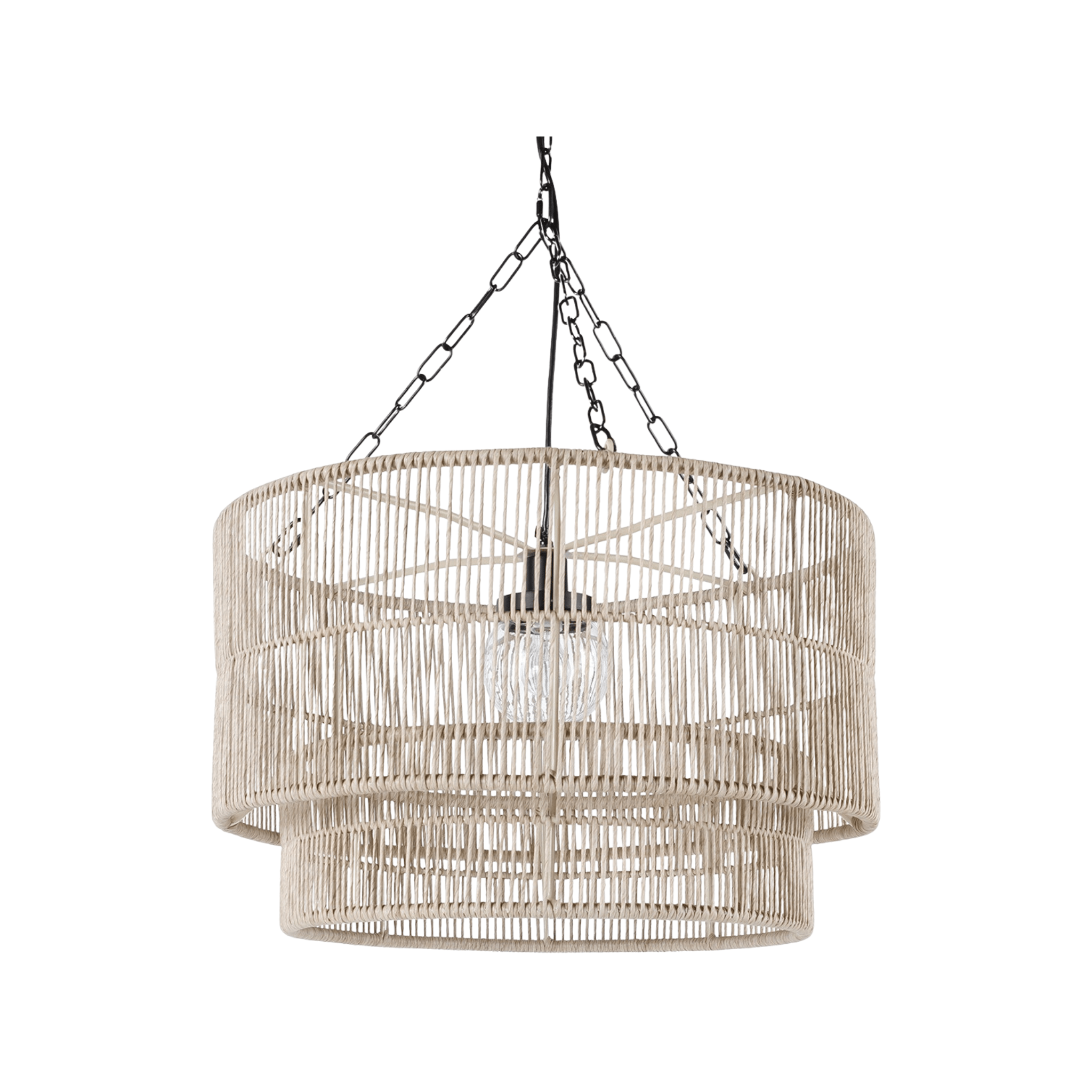 Tanner Outdoor Pendant Drum - Natural