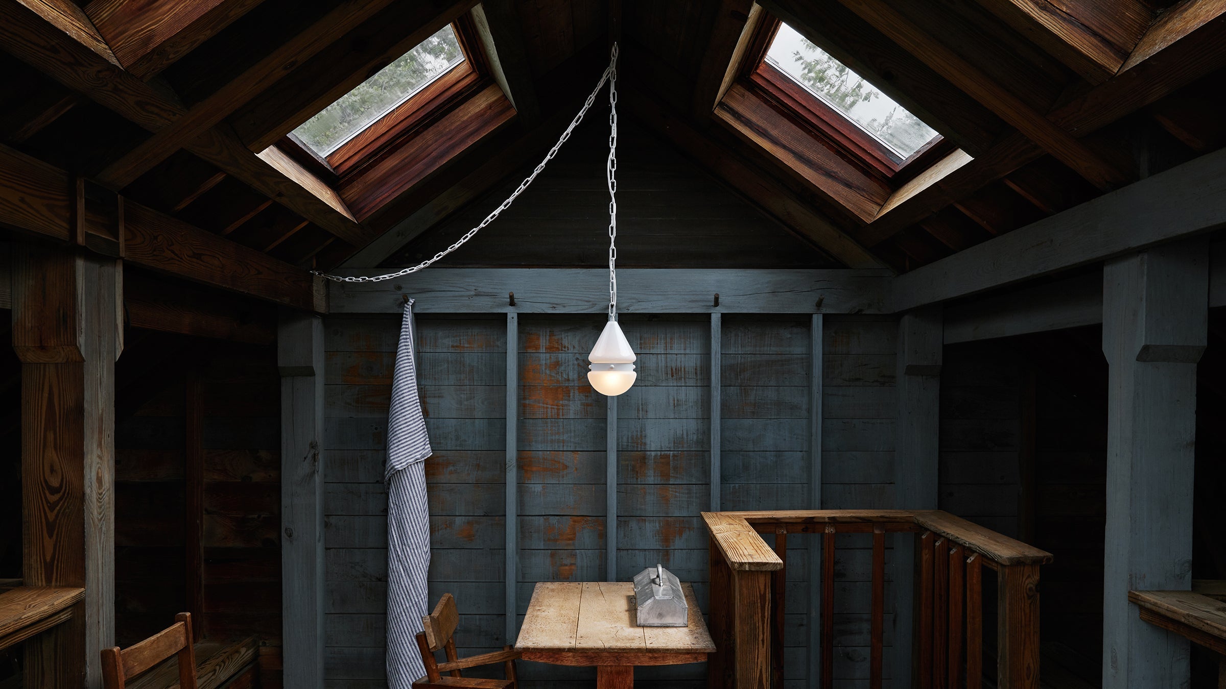 Workstead Buoy Cardinal Hemisphere Pendant Small in a room setting
