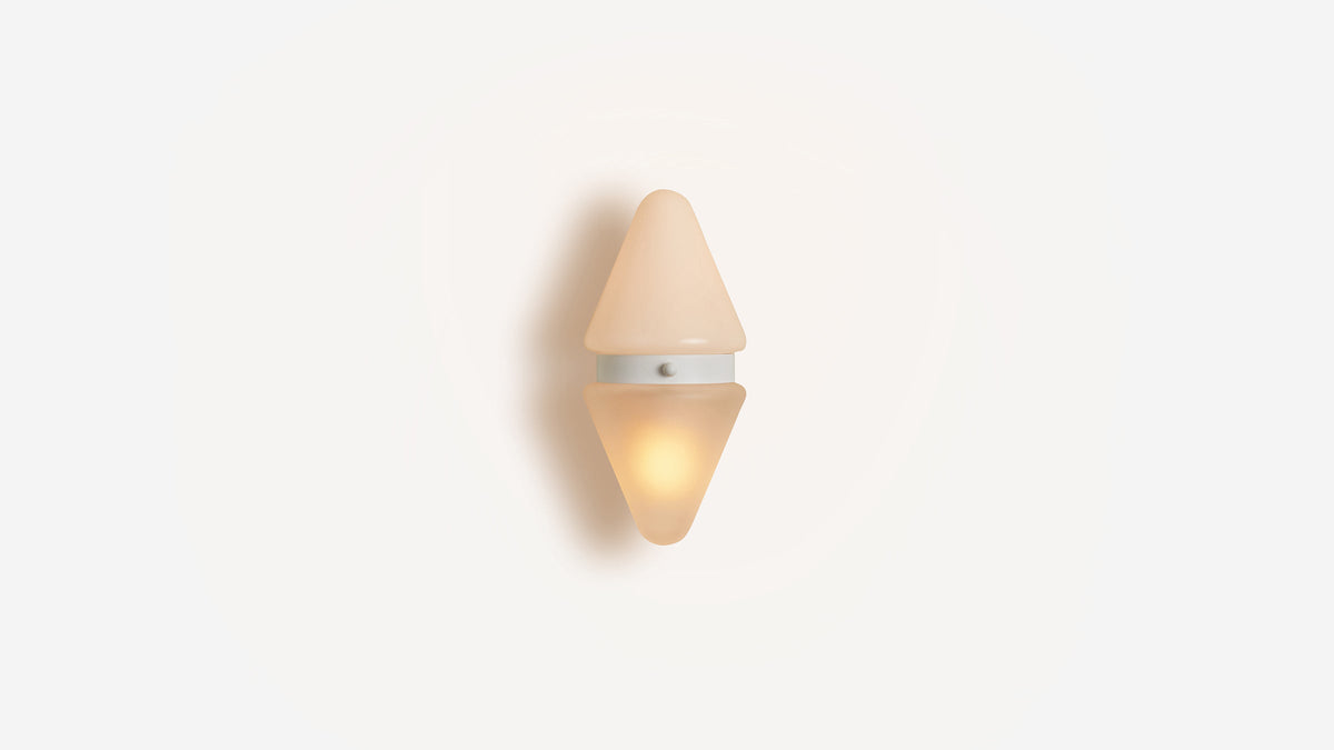 Workstead Buoy Cardinal Sconce, illuminated