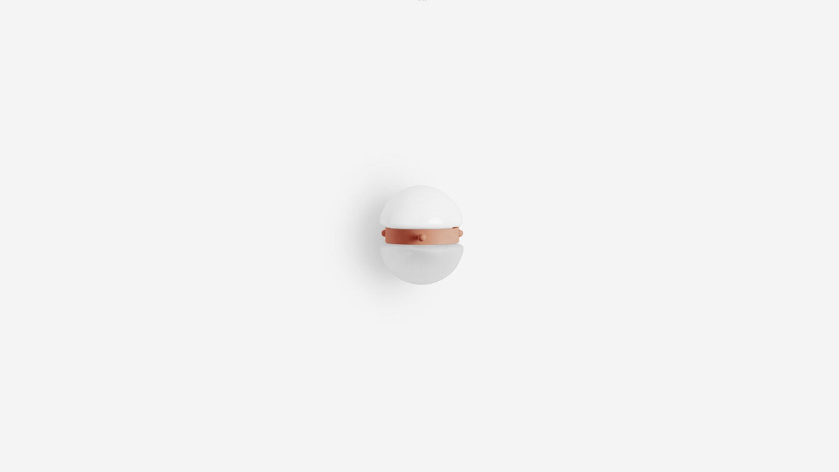 Workstead Buoy Hemisphere Sconce in Clay