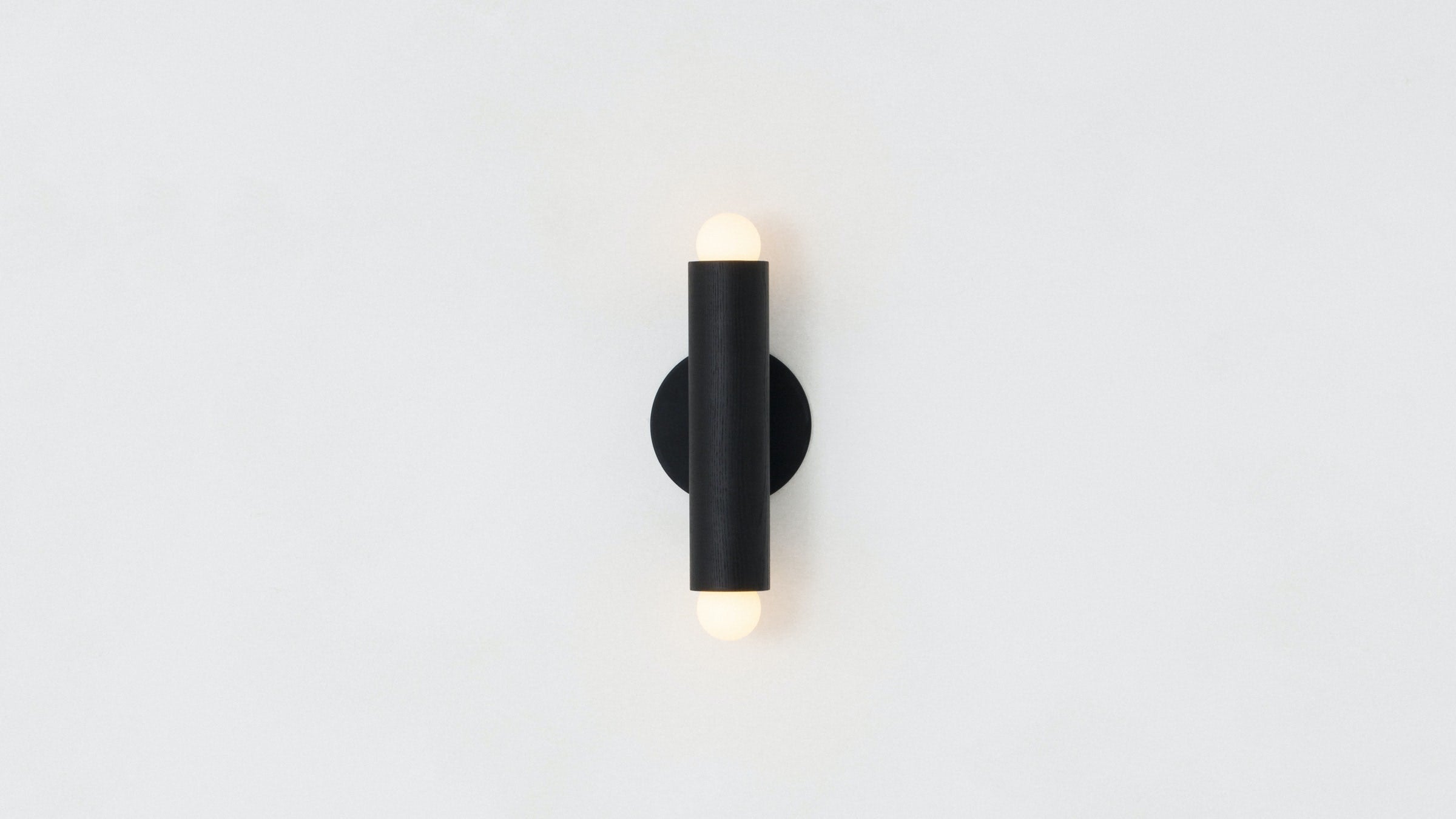 Workstead Lodge Double Sconce in Oxidized Ash
