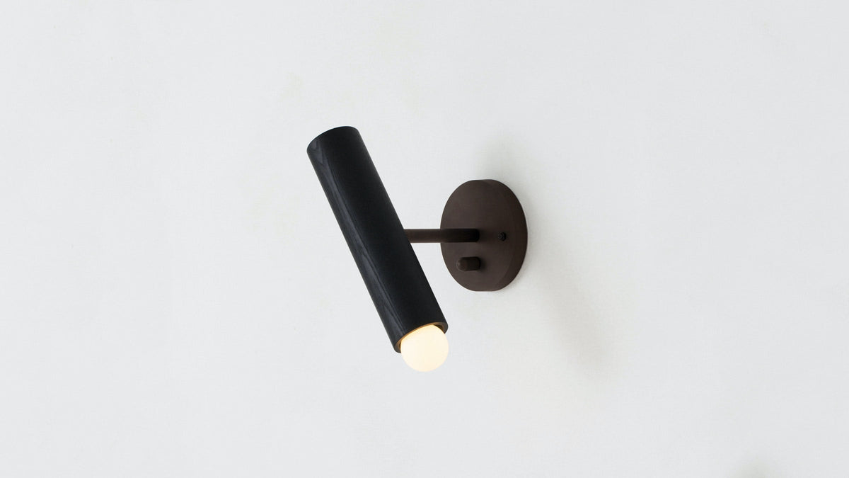 Workstead Lodge Extension Sconce in Oxidized Ash
