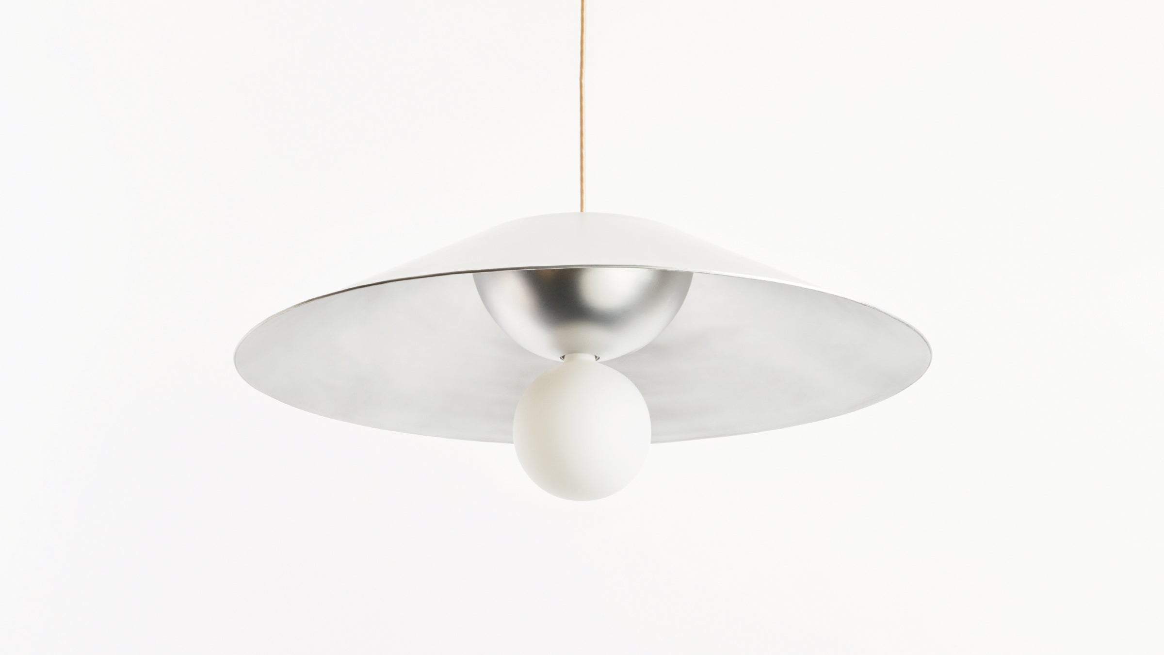 Workstead Monumental Pendant Large in Waxed Aluminum