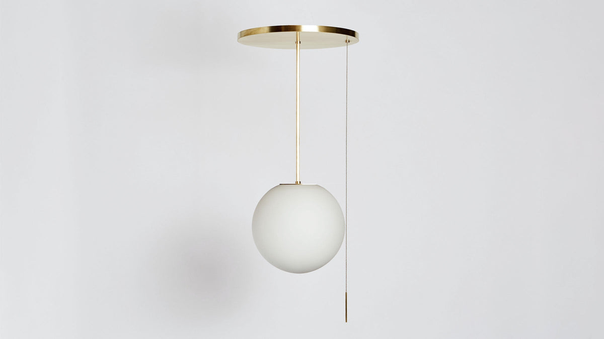 Workstead Signal Globe in Hewn Brass