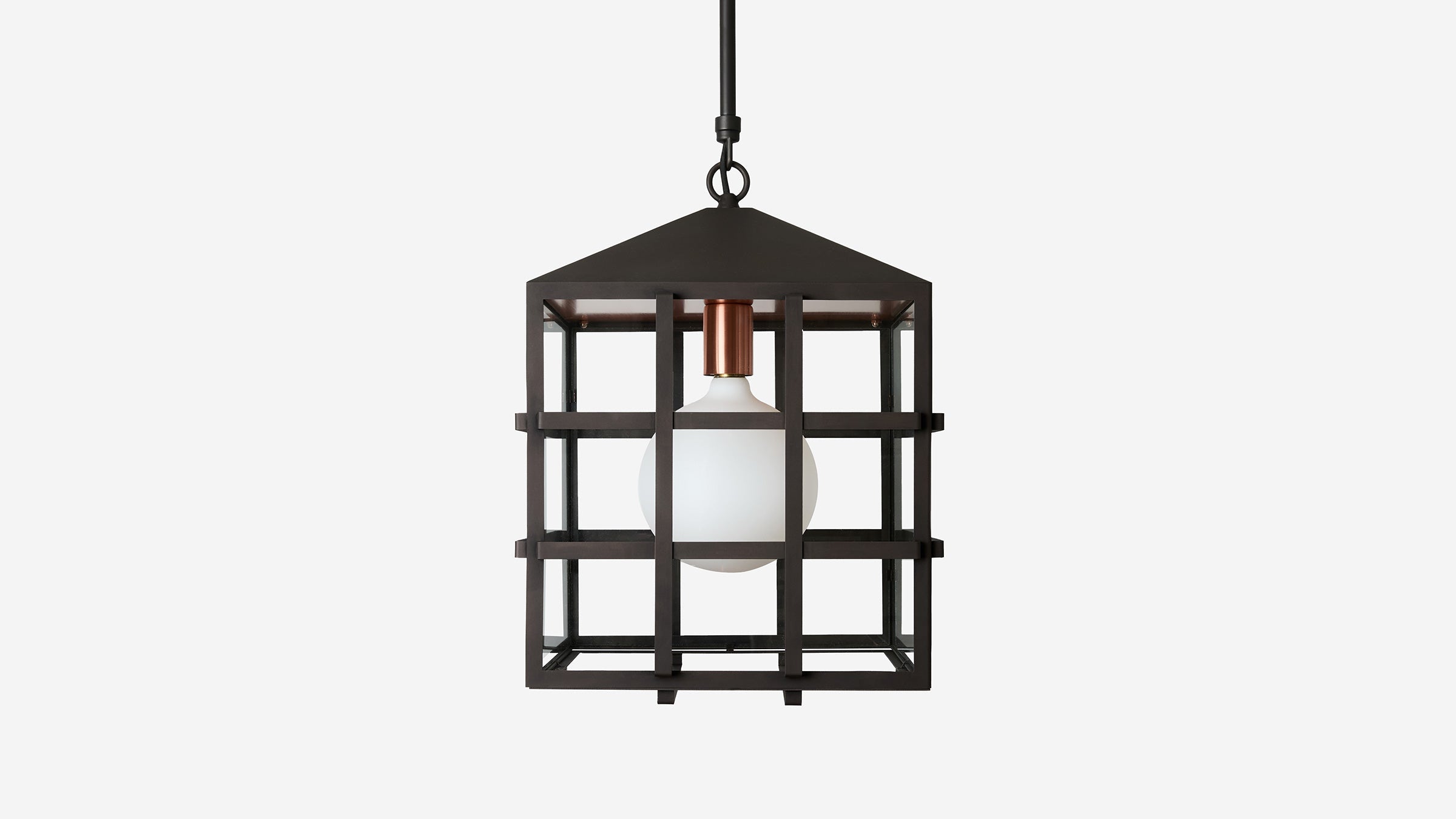 Workstead Trellis Pendant in Oxidized Copper