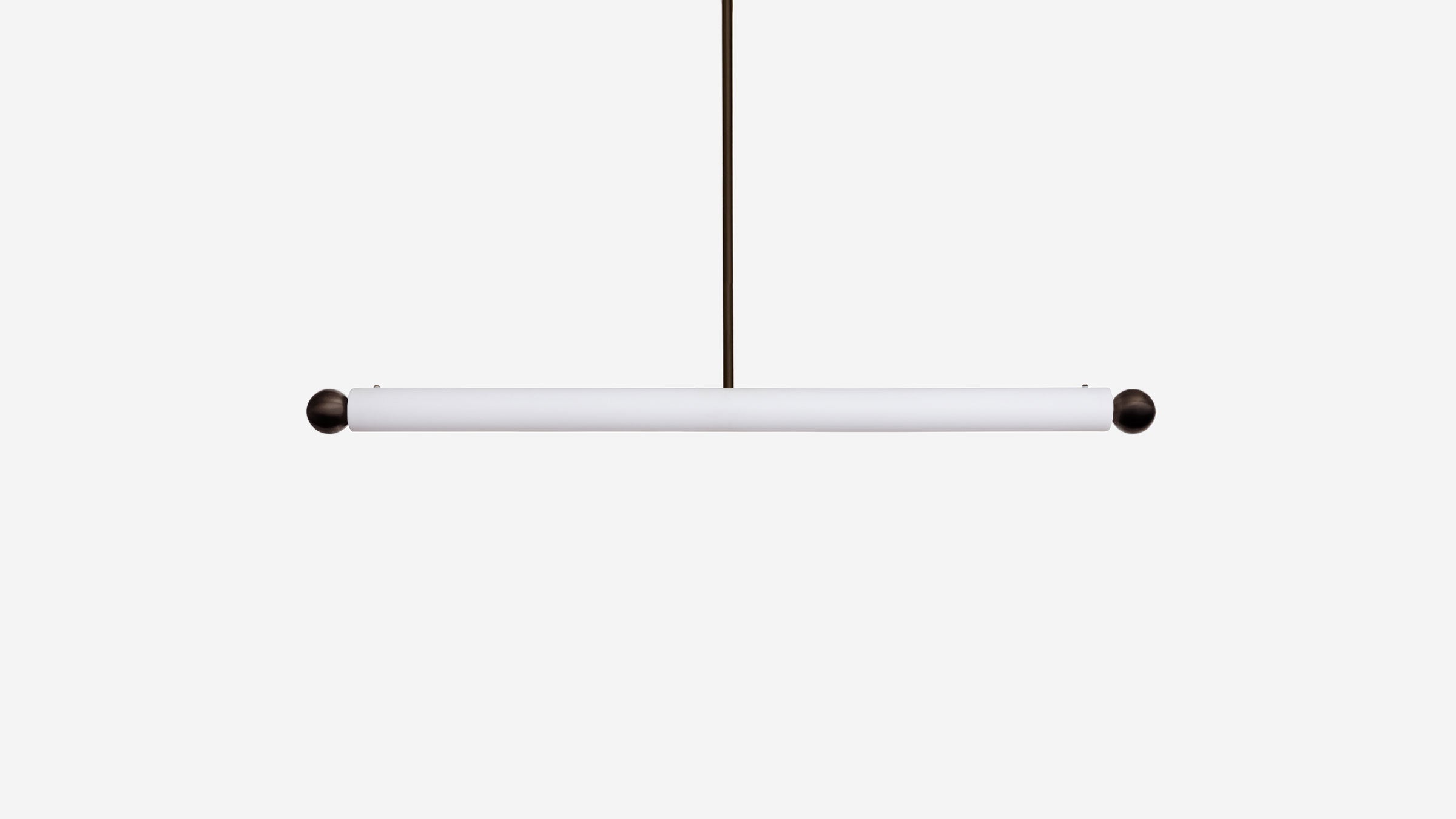 Workstead Tube Pendant Large in Hand Finished Bronze