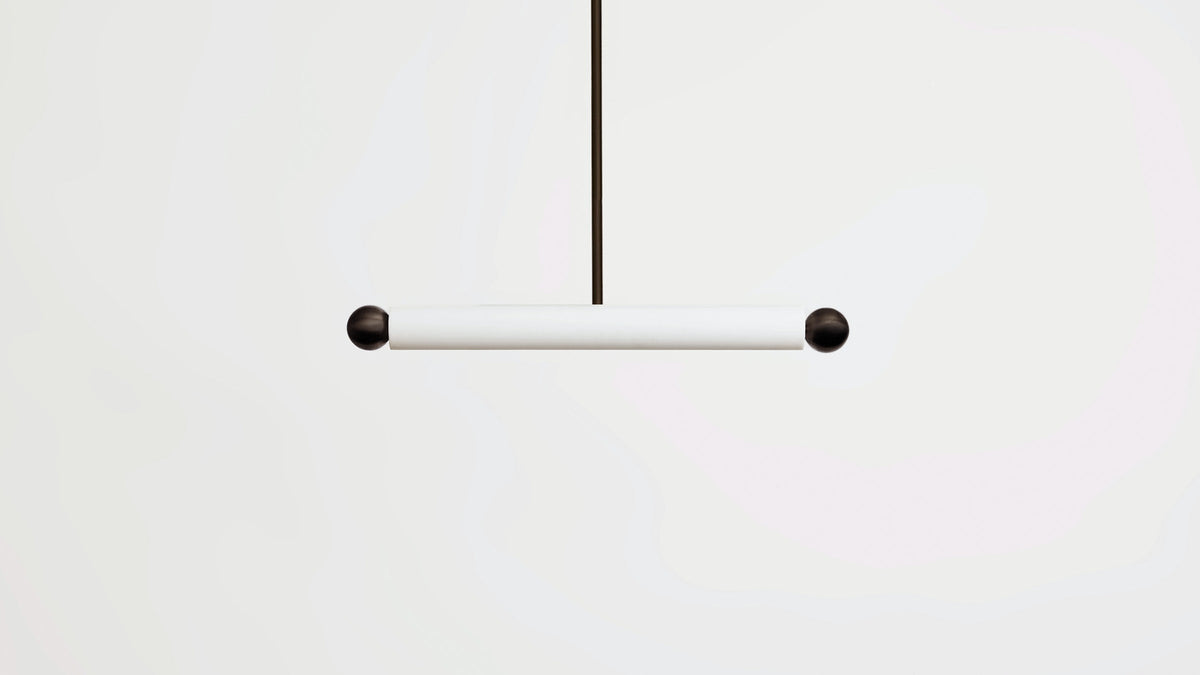 Workstead Tube Pendant Medium in Hand Finished Bronze