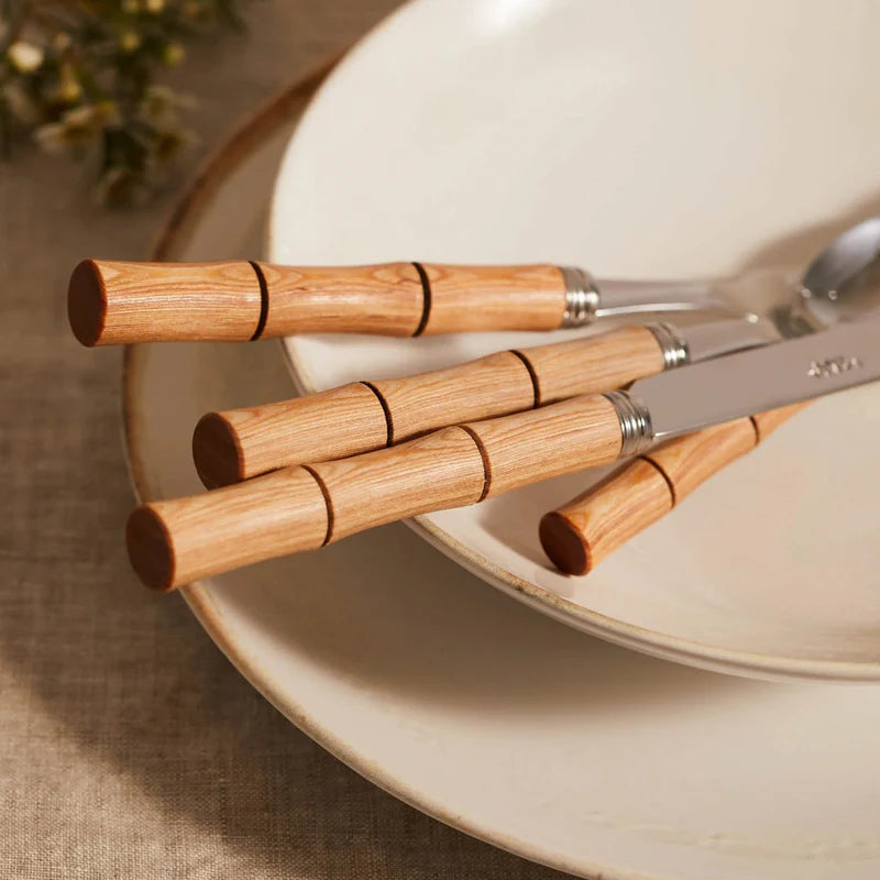 Bamboo Set of 4 Serving Pieces - Light Press Wood