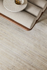Armadillo Odessa Rug in Arborio, a second view of the hand-knotted afghan wool rug in a styled interior